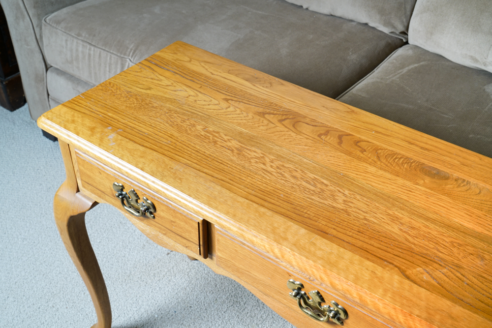 Queen Anne Style Sofa Table