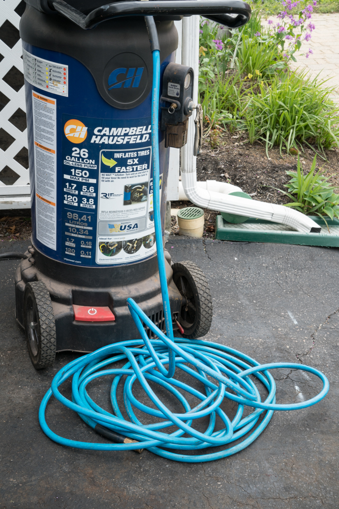 Campbell Hausfield Air Compressor and Husky Air Tool Set