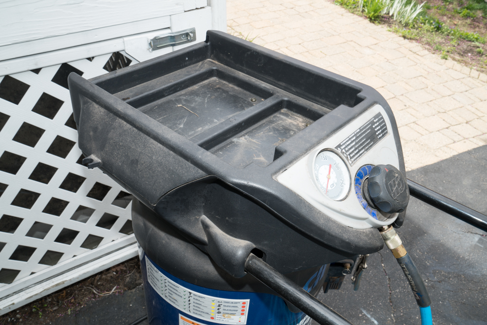 Campbell Hausfield Air Compressor and Husky Air Tool Set