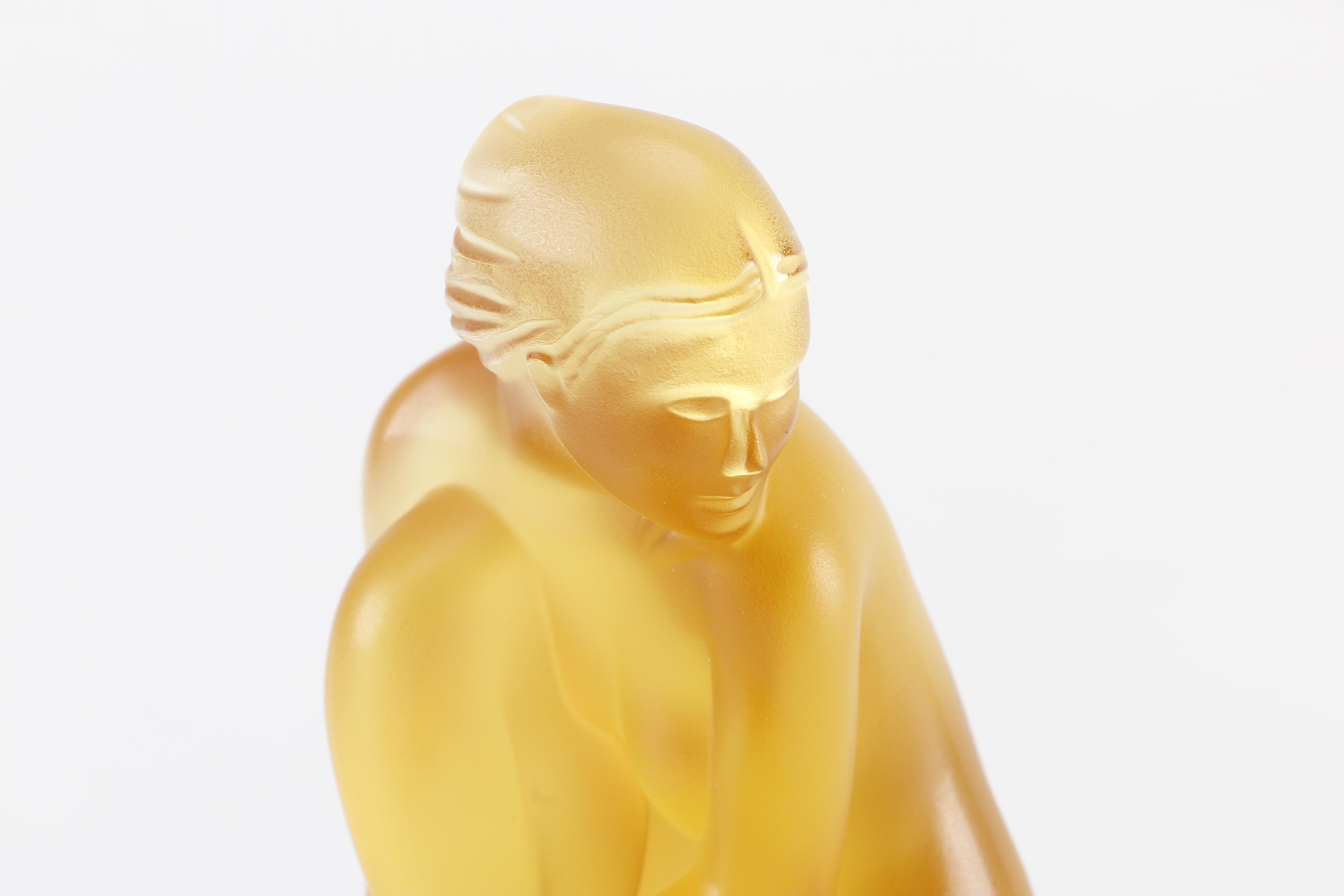 Limited Edition Lalique "Petite Nue Venus Amber" Figurine