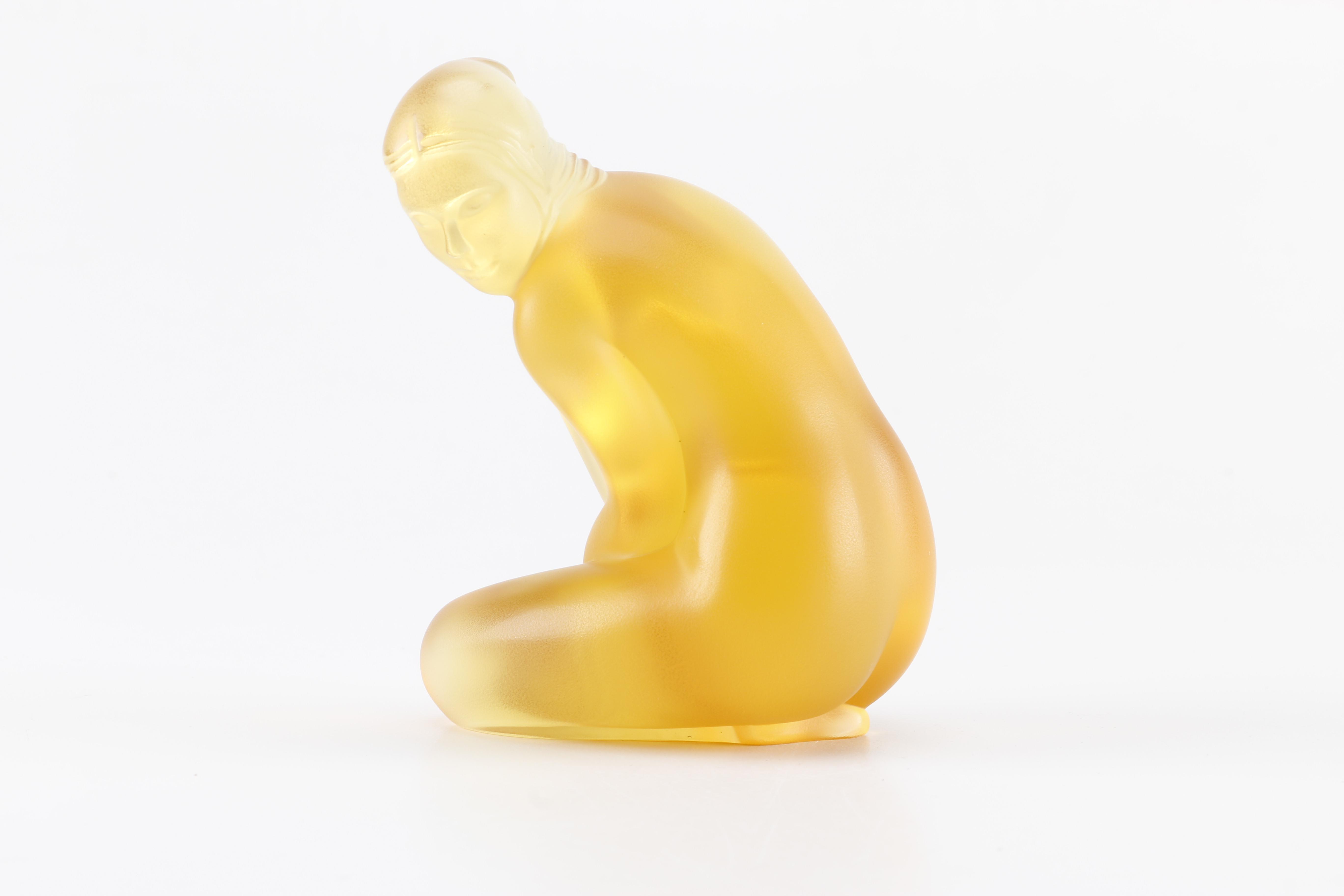 Limited Edition Lalique "Petite Nue Venus Amber" Figurine
