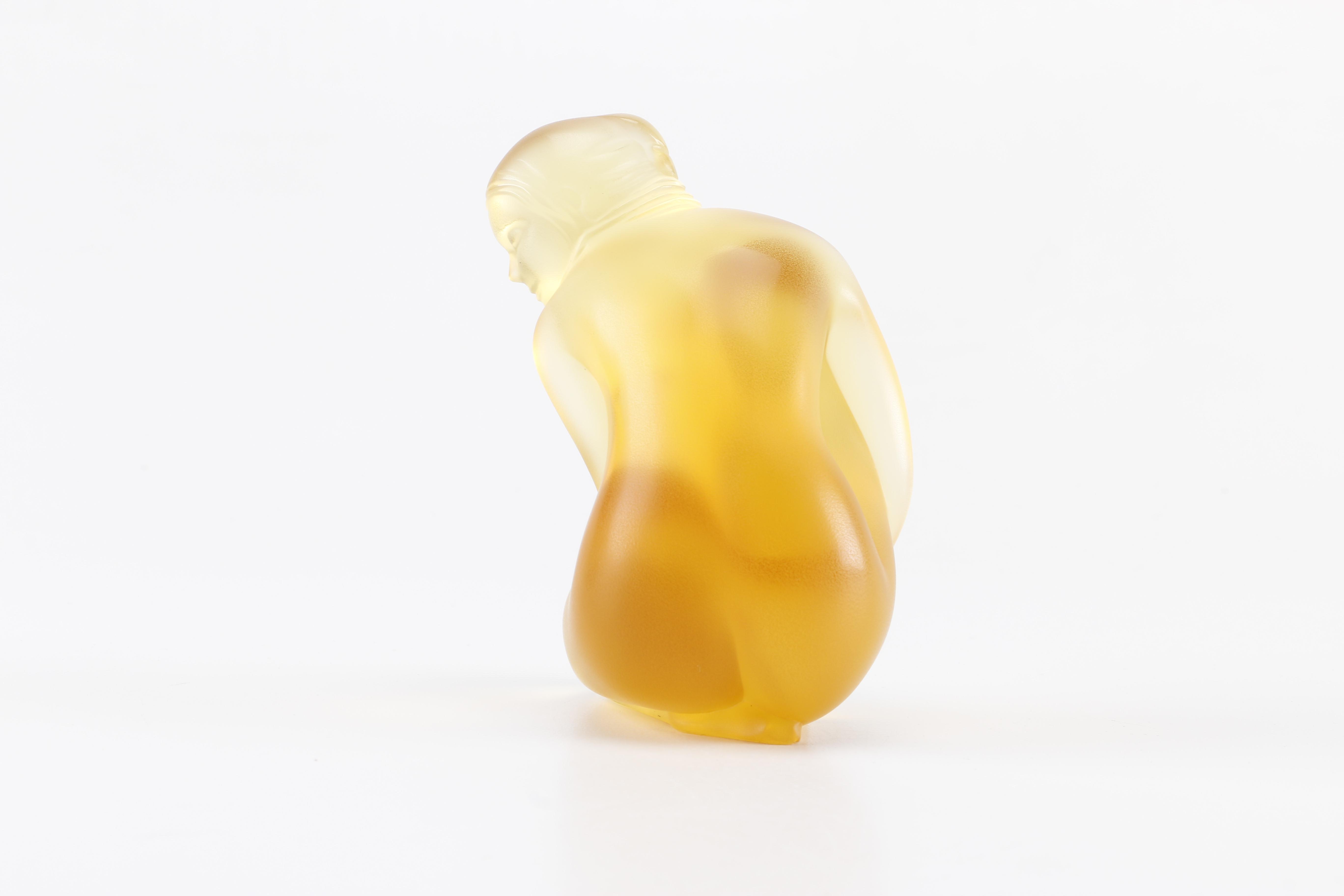 Limited Edition Lalique "Petite Nue Venus Amber" Figurine