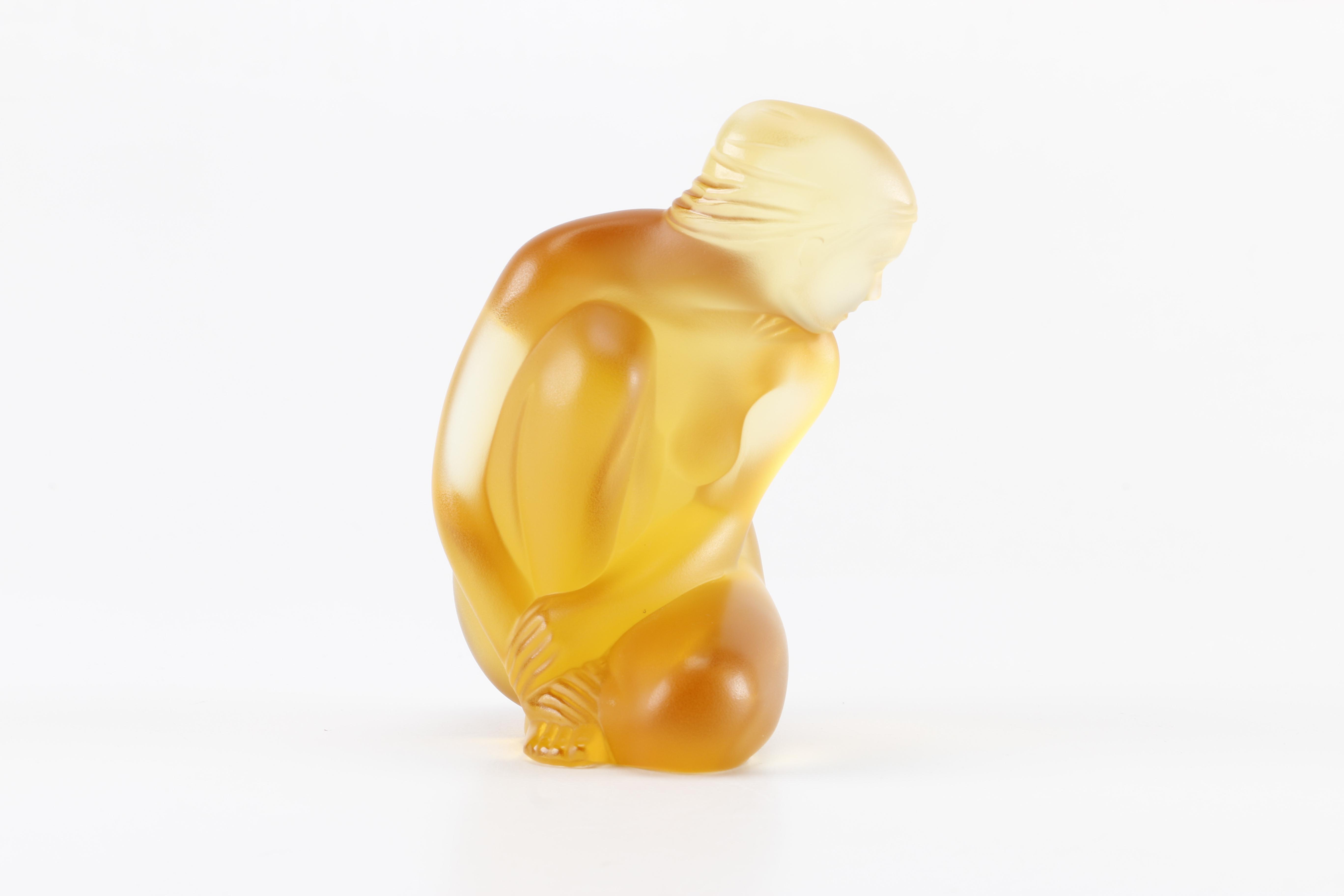 Limited Edition Lalique "Petite Nue Venus Amber" Figurine