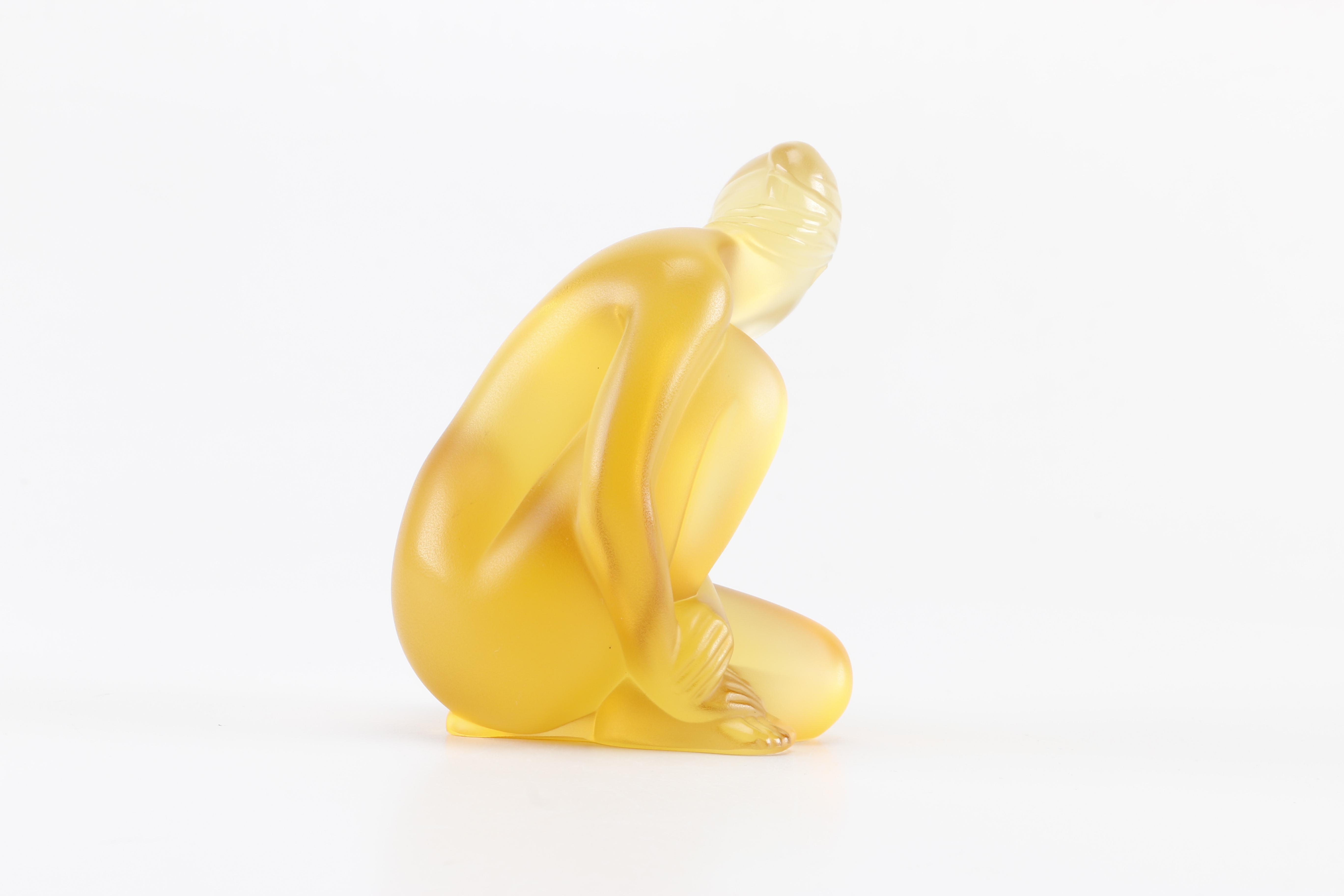 Limited Edition Lalique "Petite Nue Venus Amber" Figurine