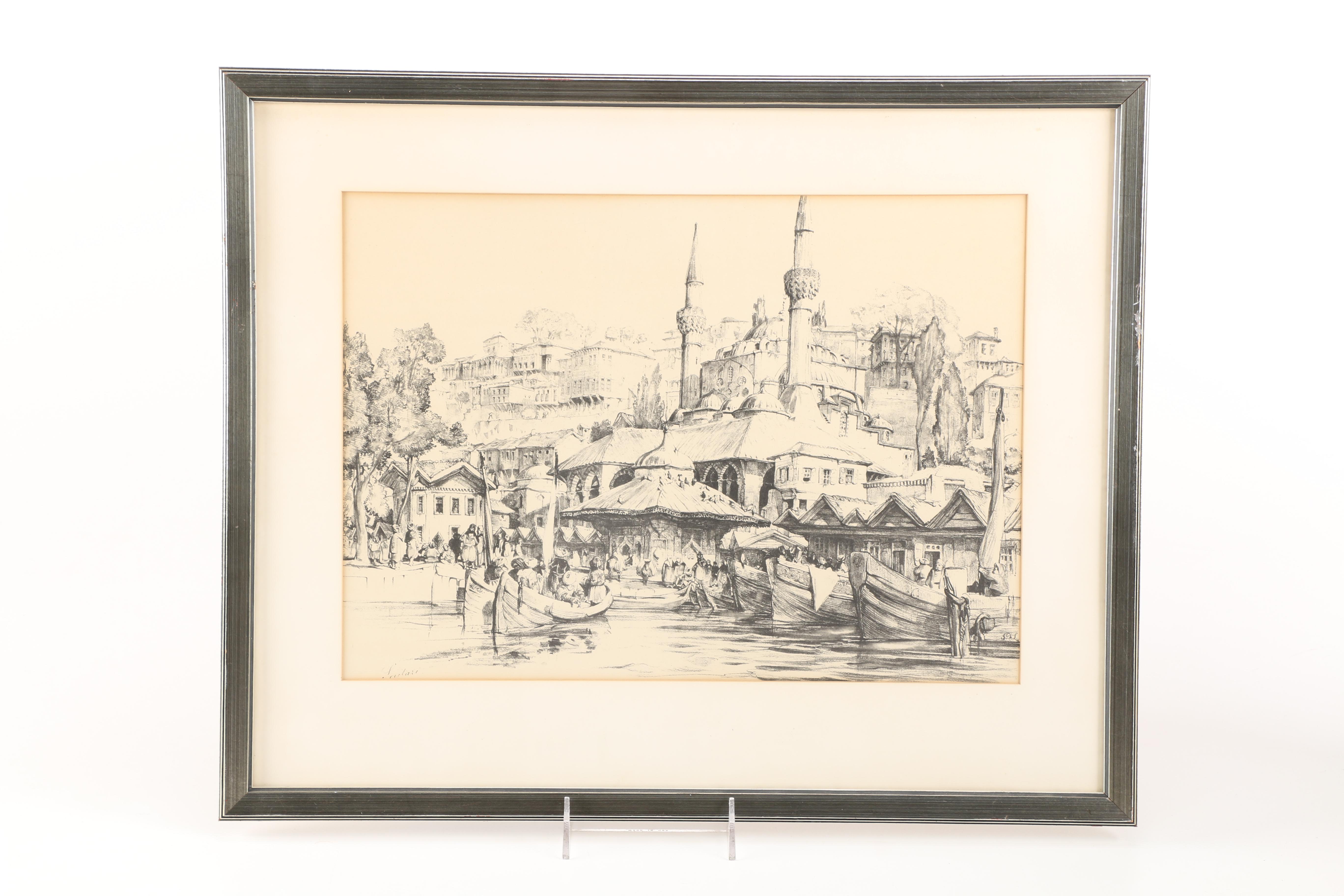 Offset Lithographs After John Frederick Lewis' "Sculari" and "Tophana"