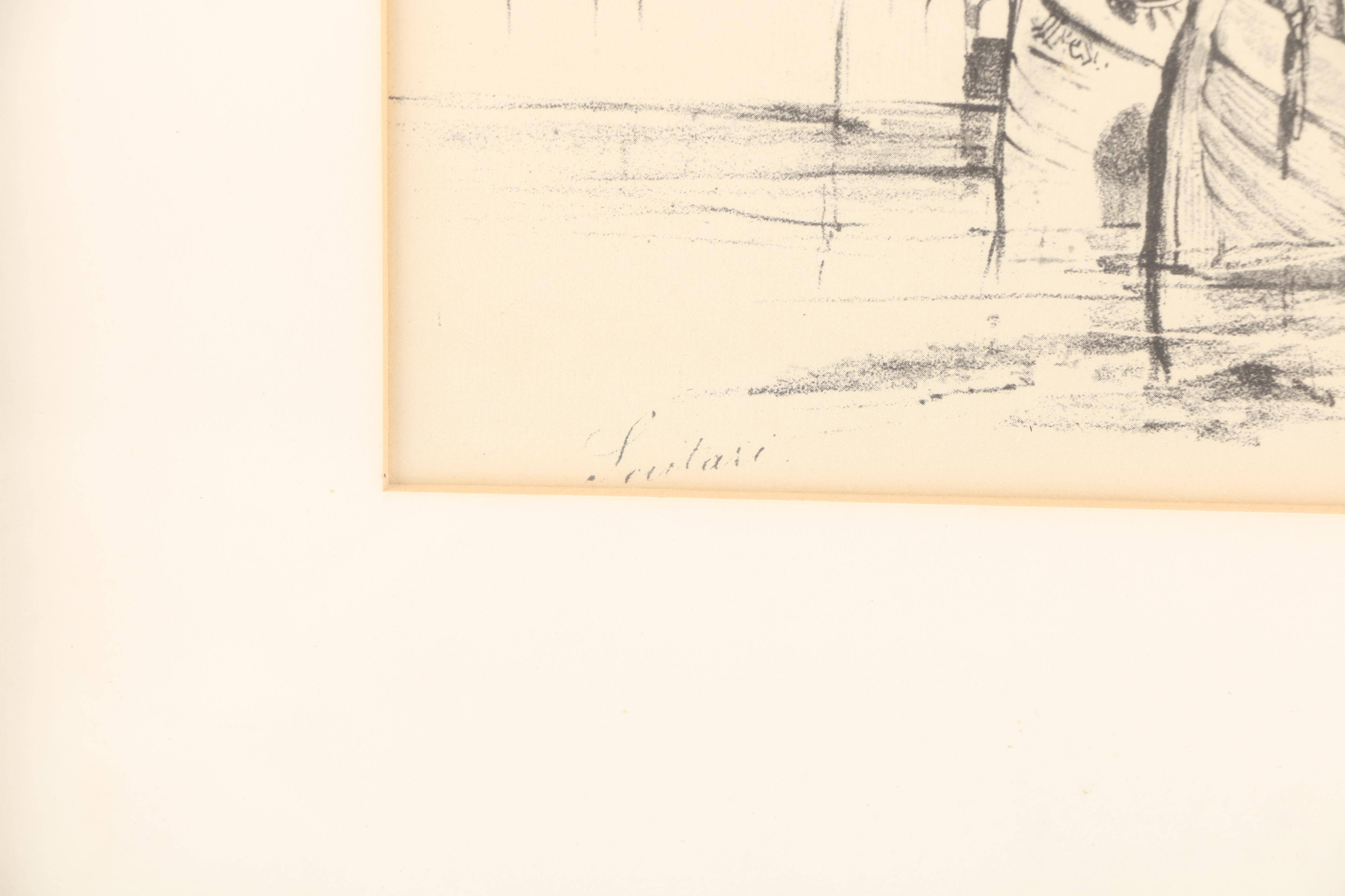 Offset Lithographs After John Frederick Lewis' "Sculari" and "Tophana"