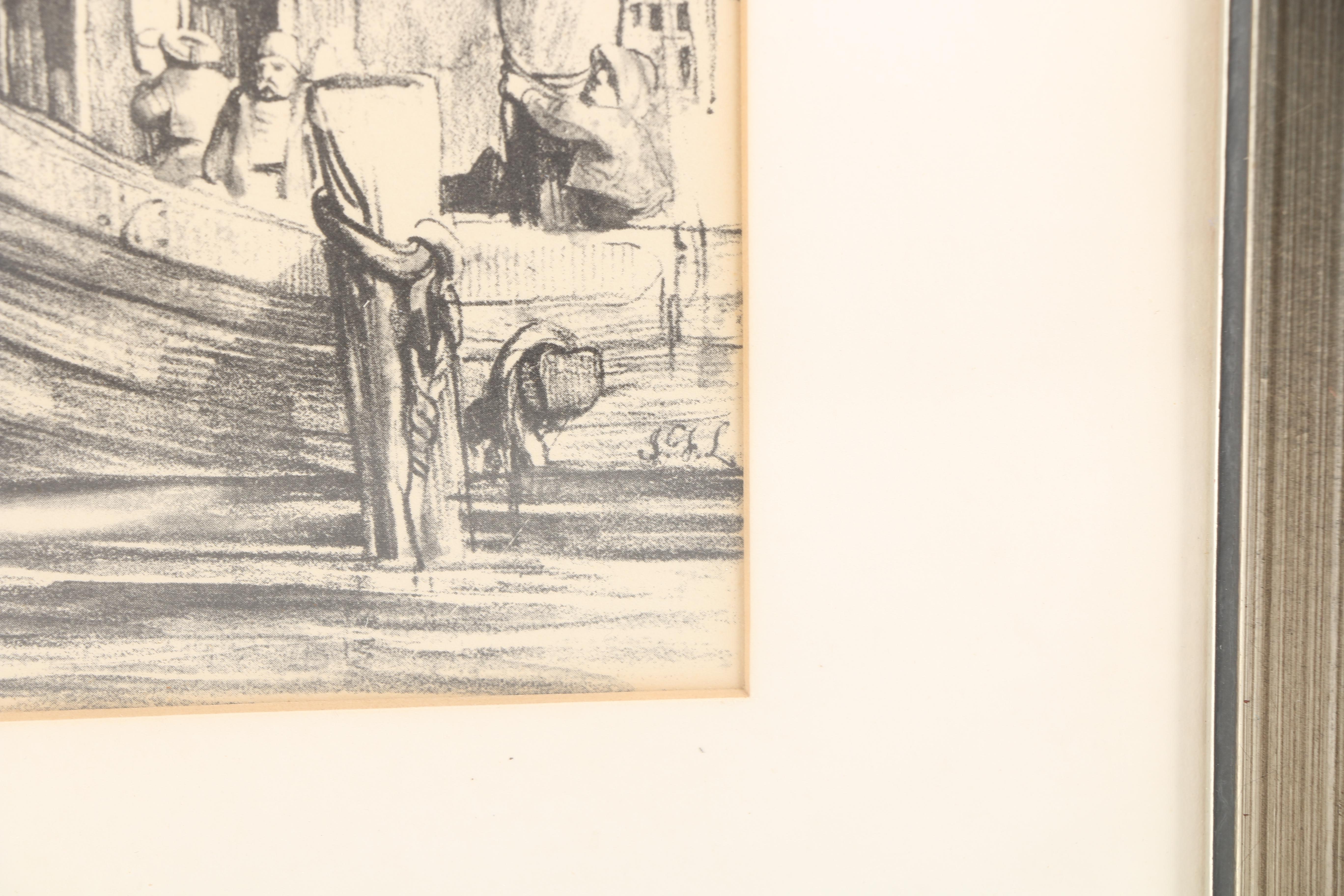 Offset Lithographs After John Frederick Lewis' "Sculari" and "Tophana"