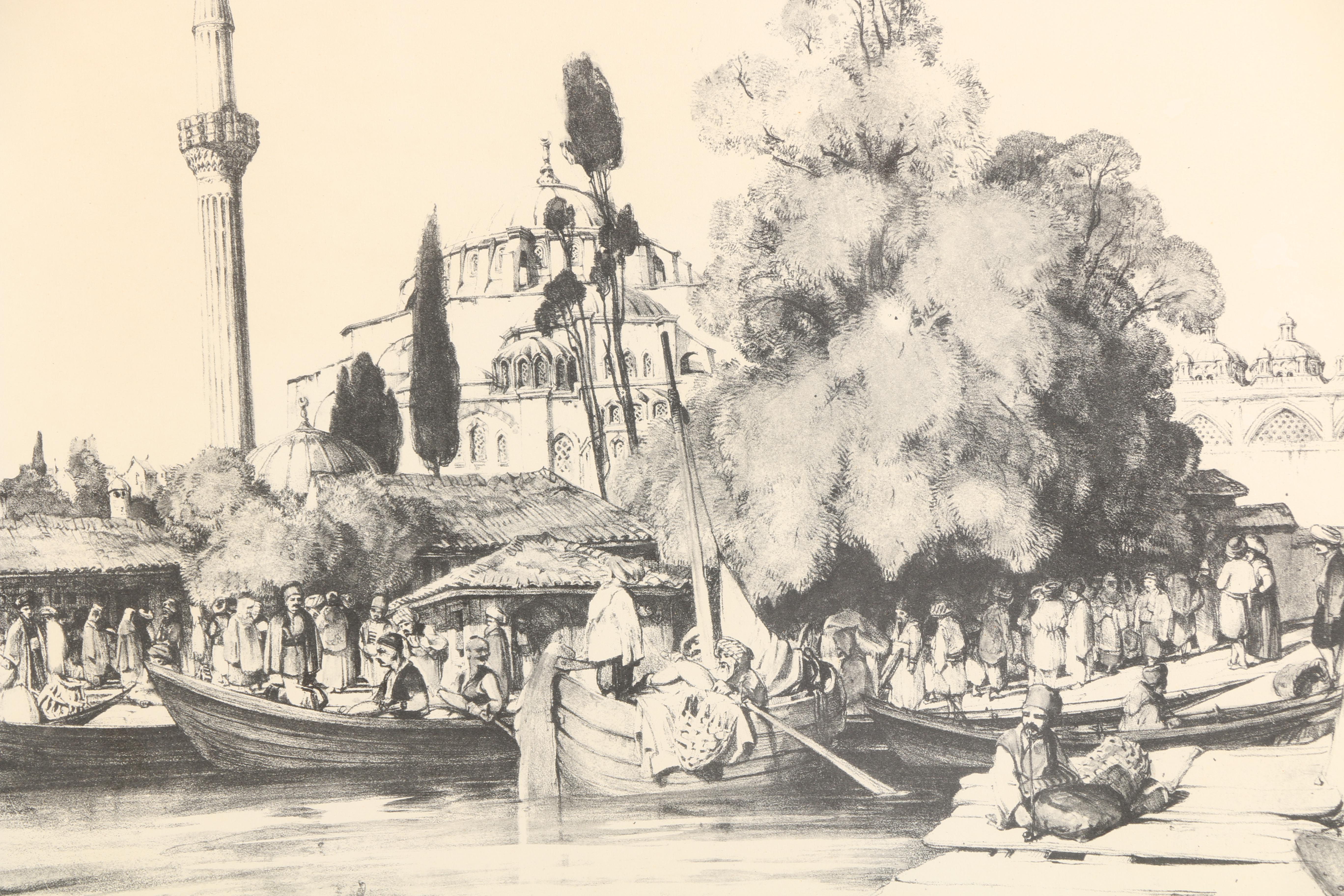 Offset Lithographs After John Frederick Lewis' "Sculari" and "Tophana"