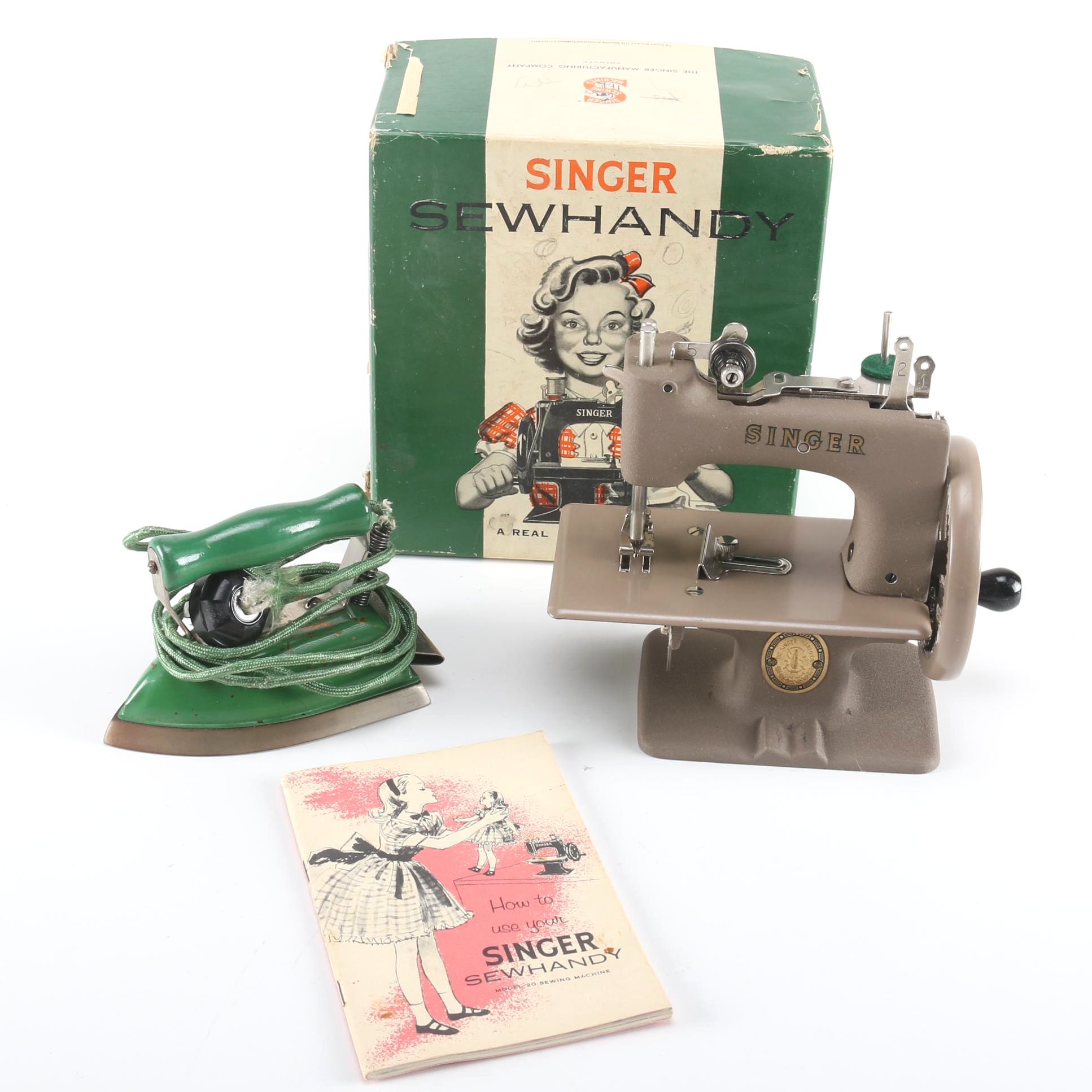 1953 Child's Singer Sewing Machine and Iron