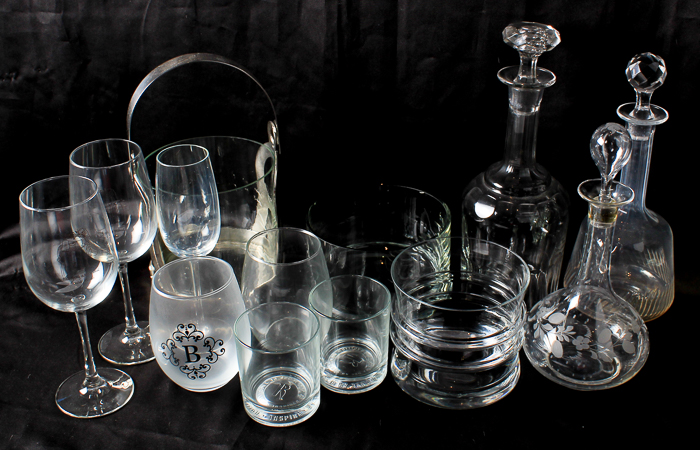 Assortment of Glass Barware