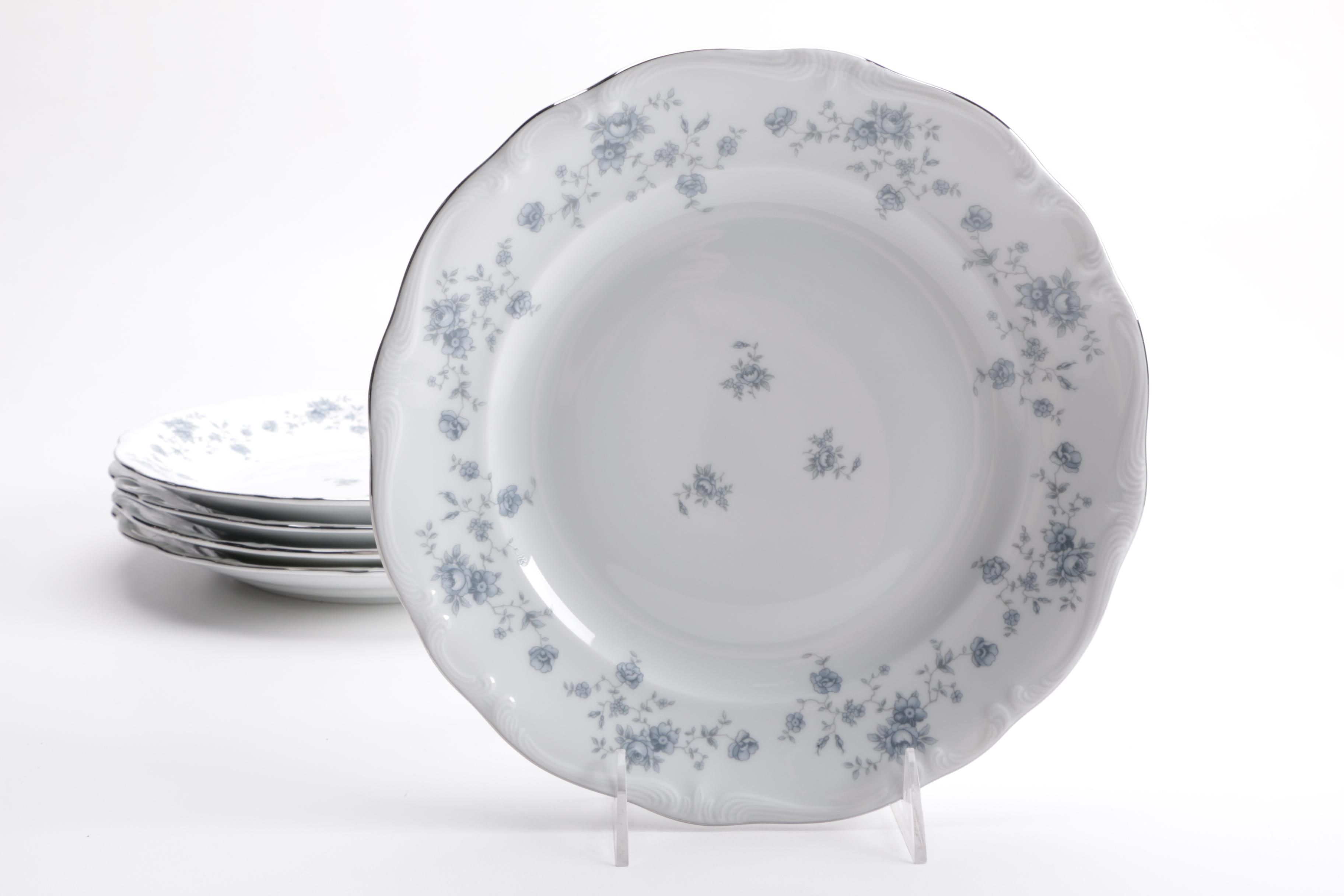 Five Place Settings of "Blue Garland" by Johann Haviland