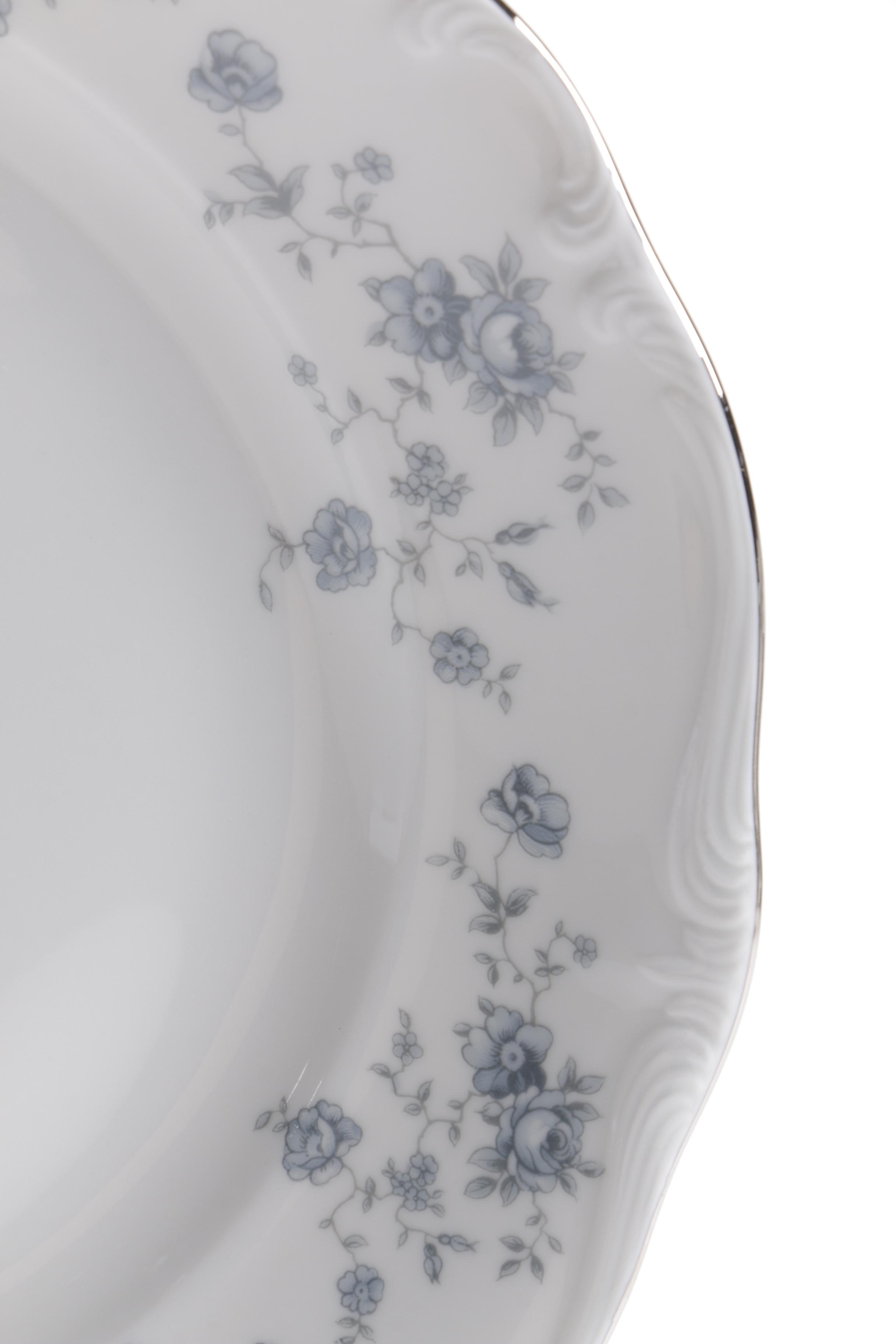 Five Place Settings of "Blue Garland" by Johann Haviland