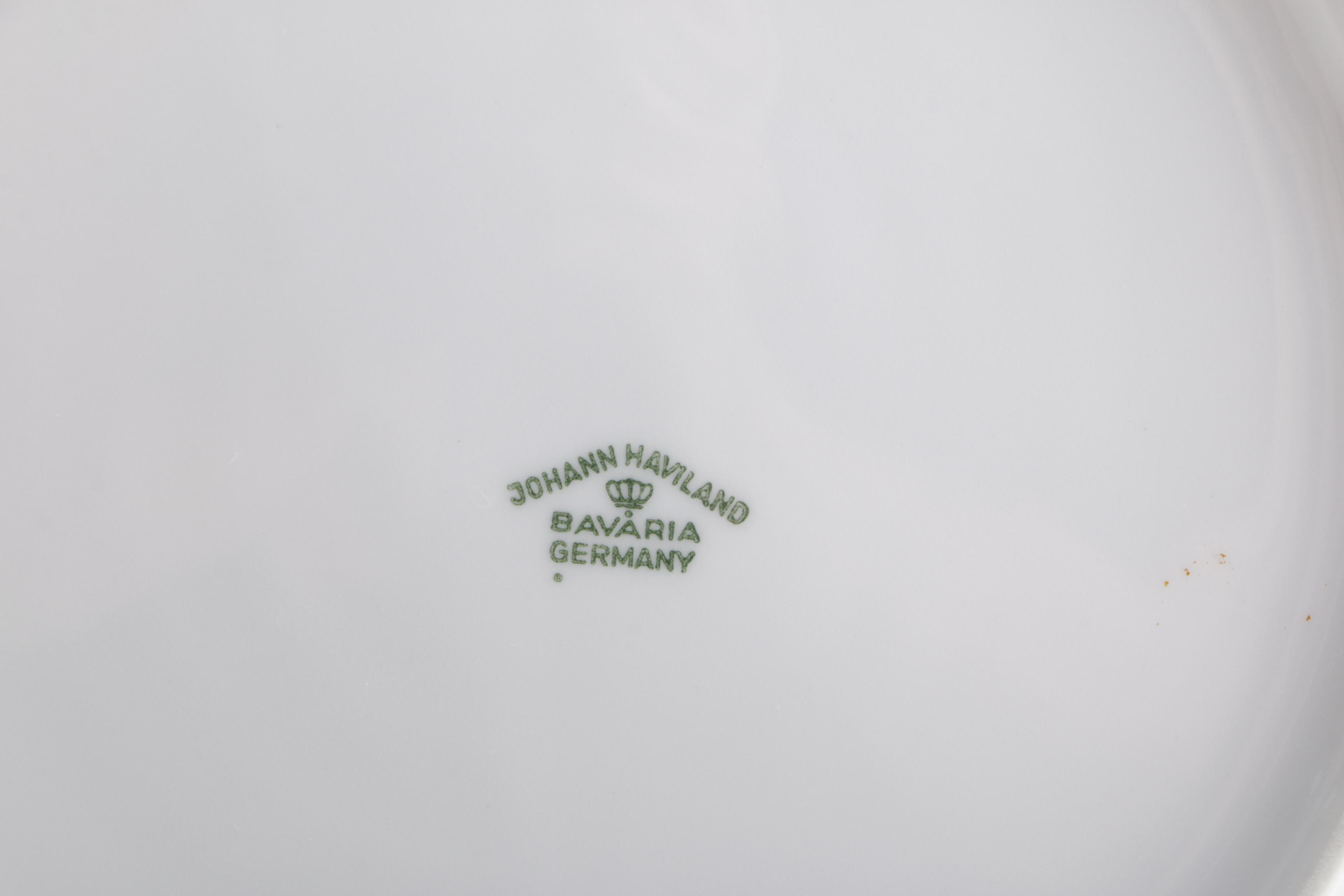 Five Place Settings of "Blue Garland" by Johann Haviland