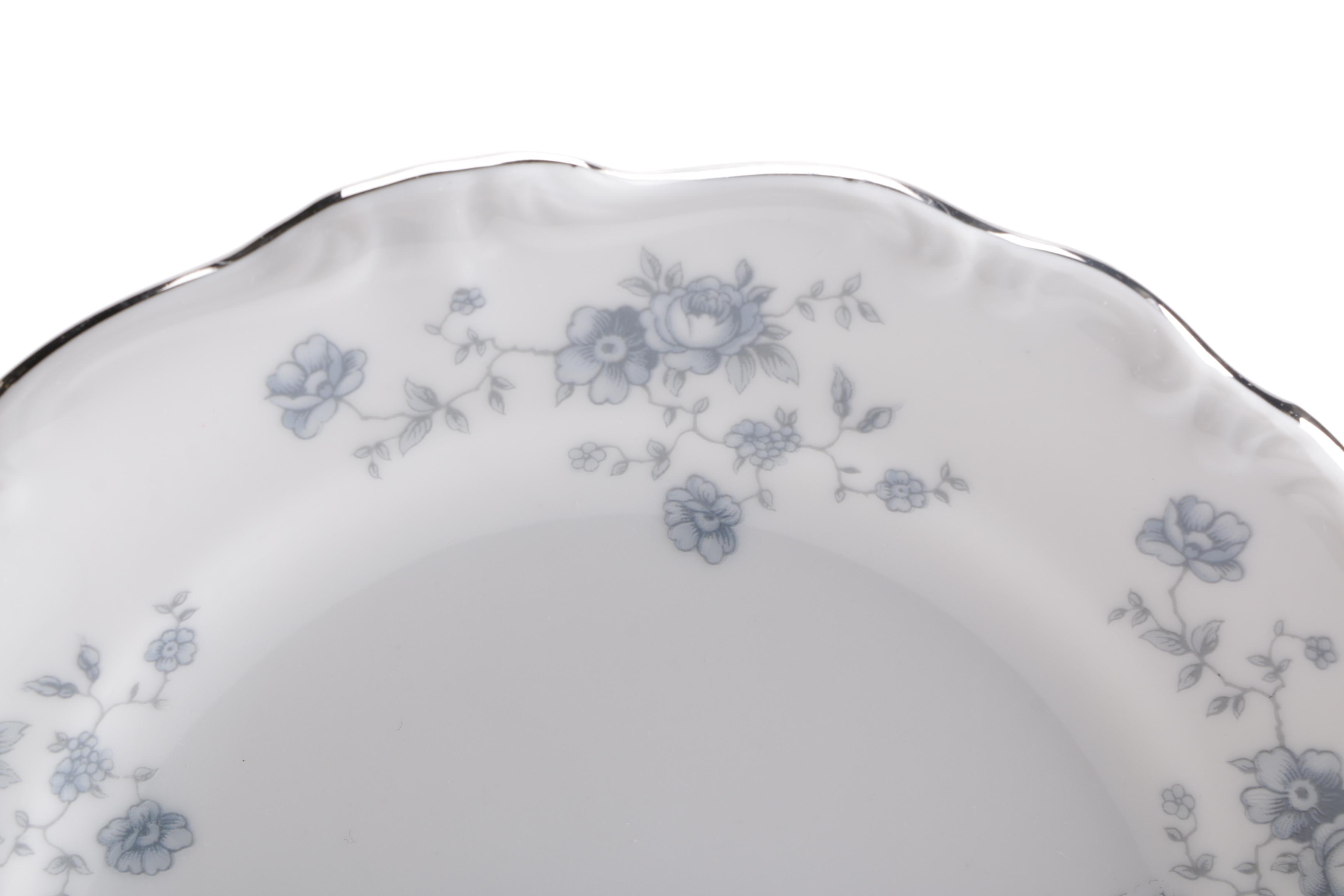 Five Place Settings of "Blue Garland" by Johann Haviland