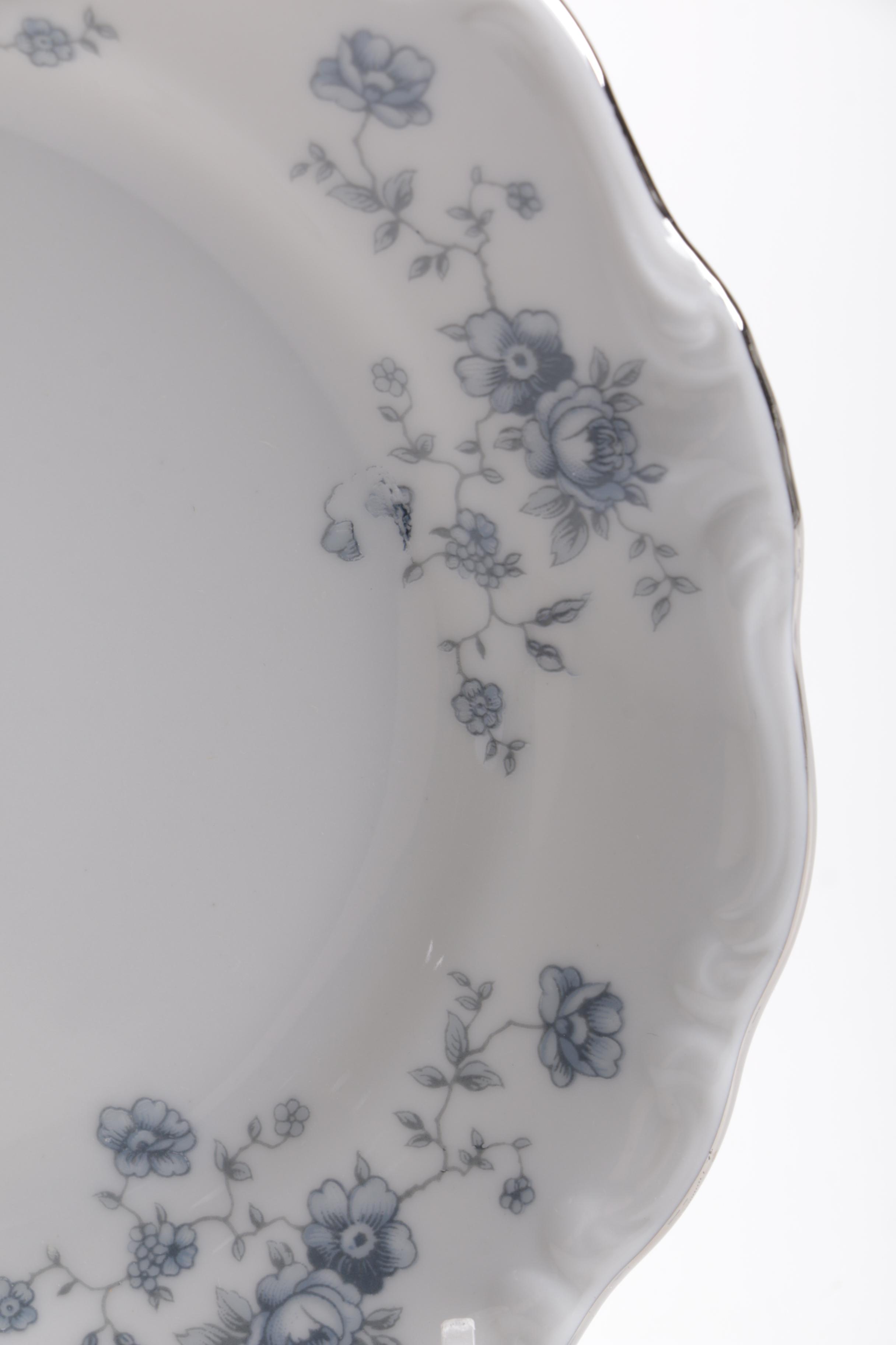 Five Place Settings of "Blue Garland" by Johann Haviland