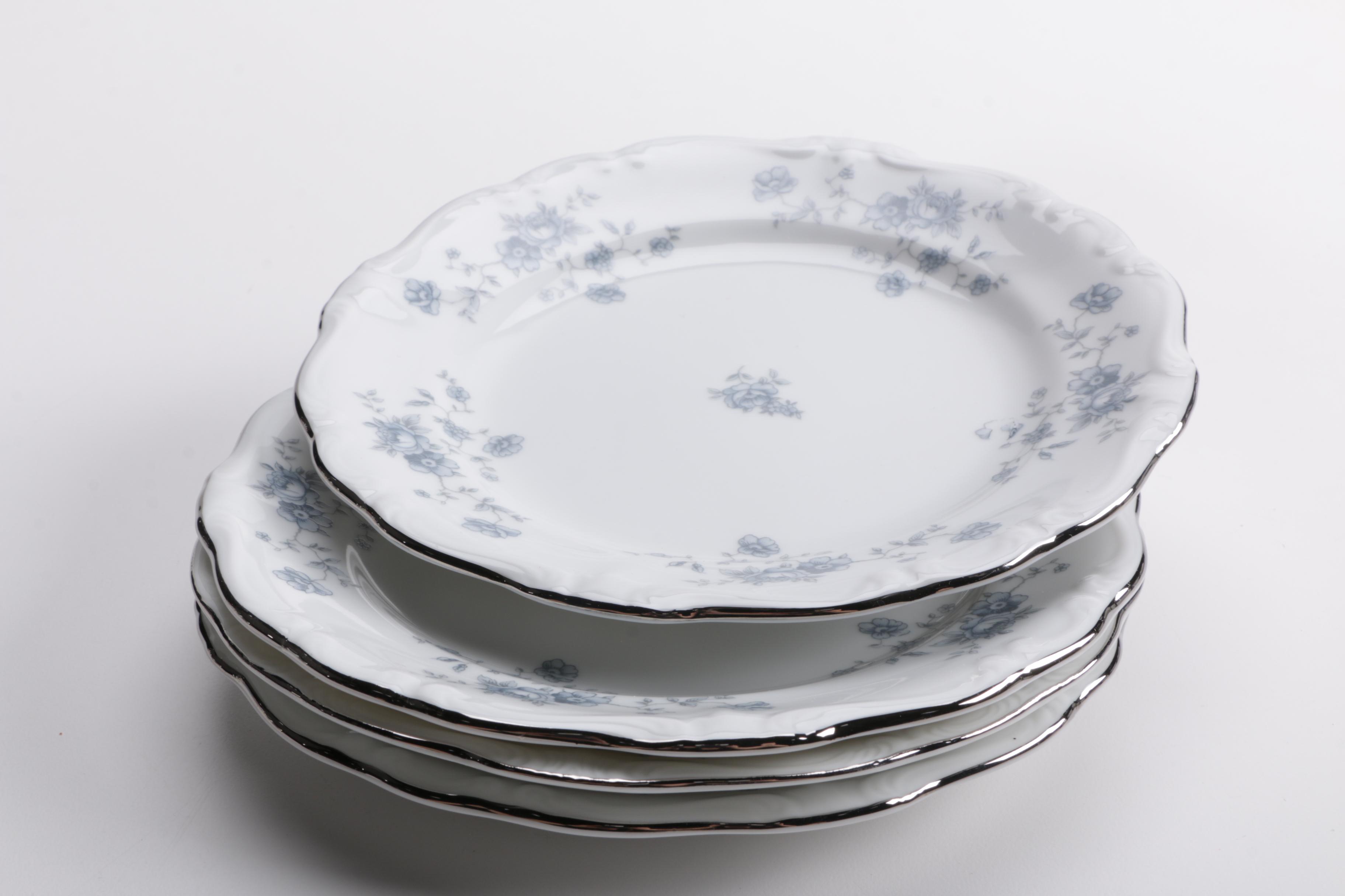 Five Place Settings of "Blue Garland" by Johann Haviland