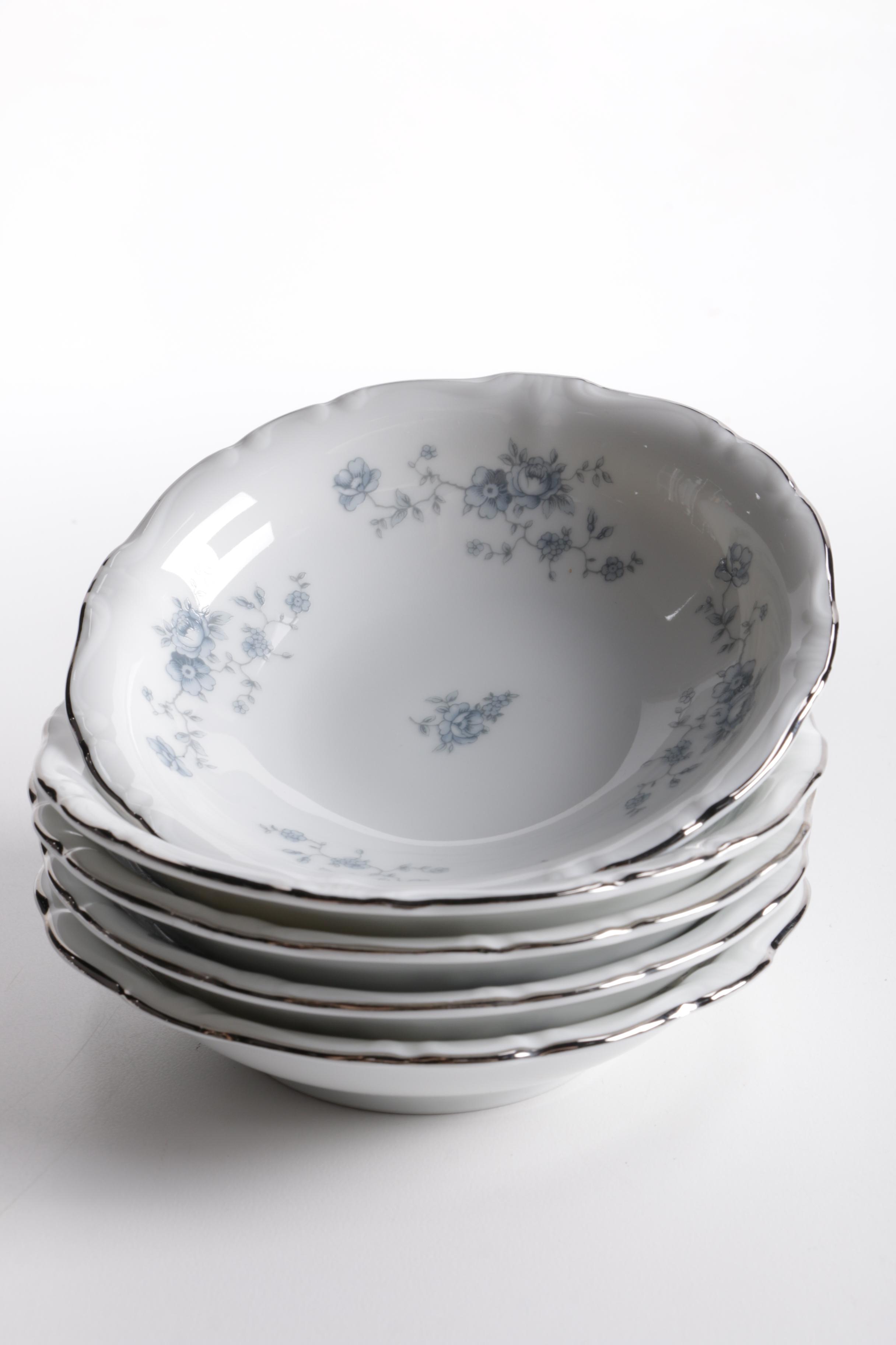 Five Place Settings of "Blue Garland" by Johann Haviland