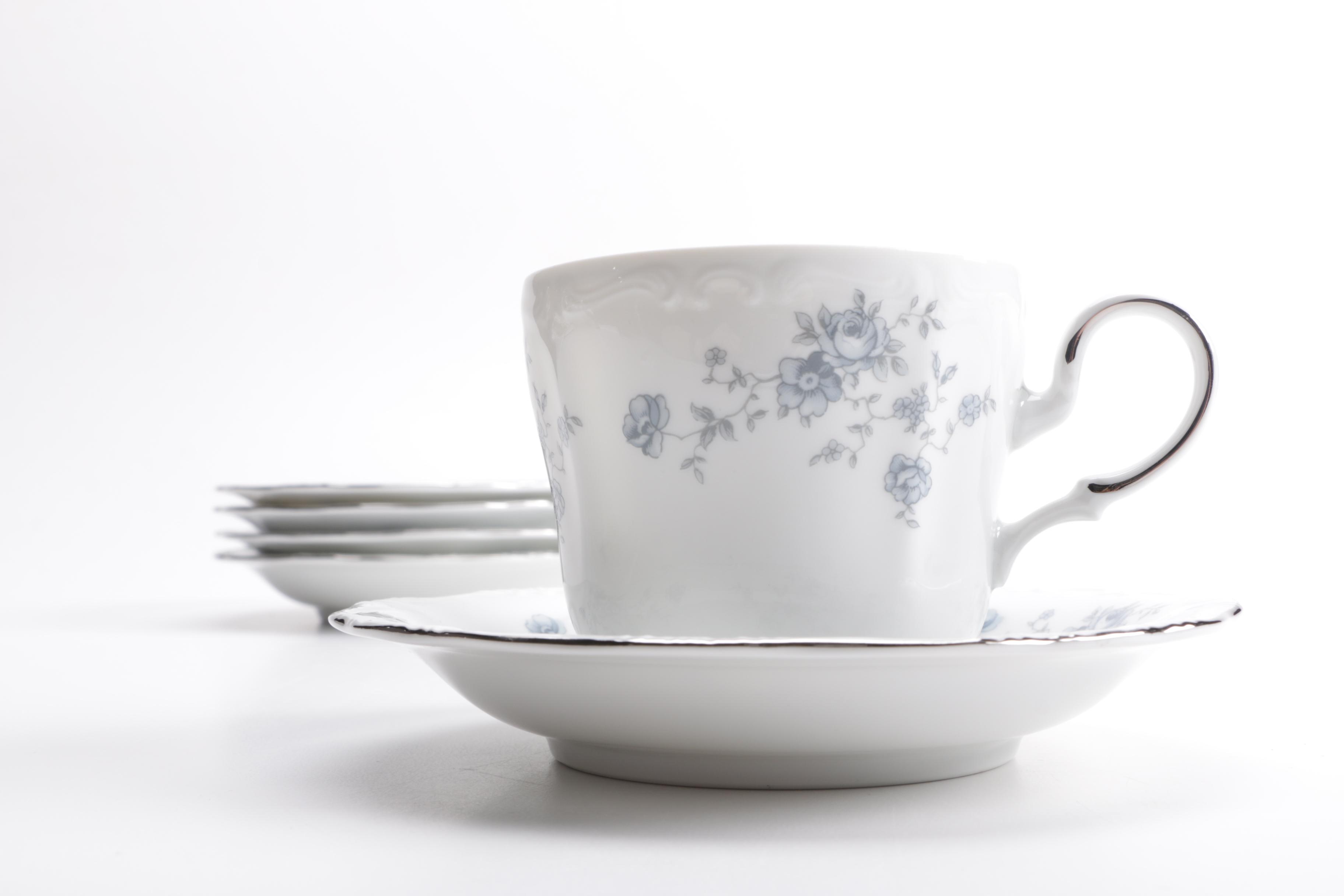 Five Place Settings of "Blue Garland" by Johann Haviland