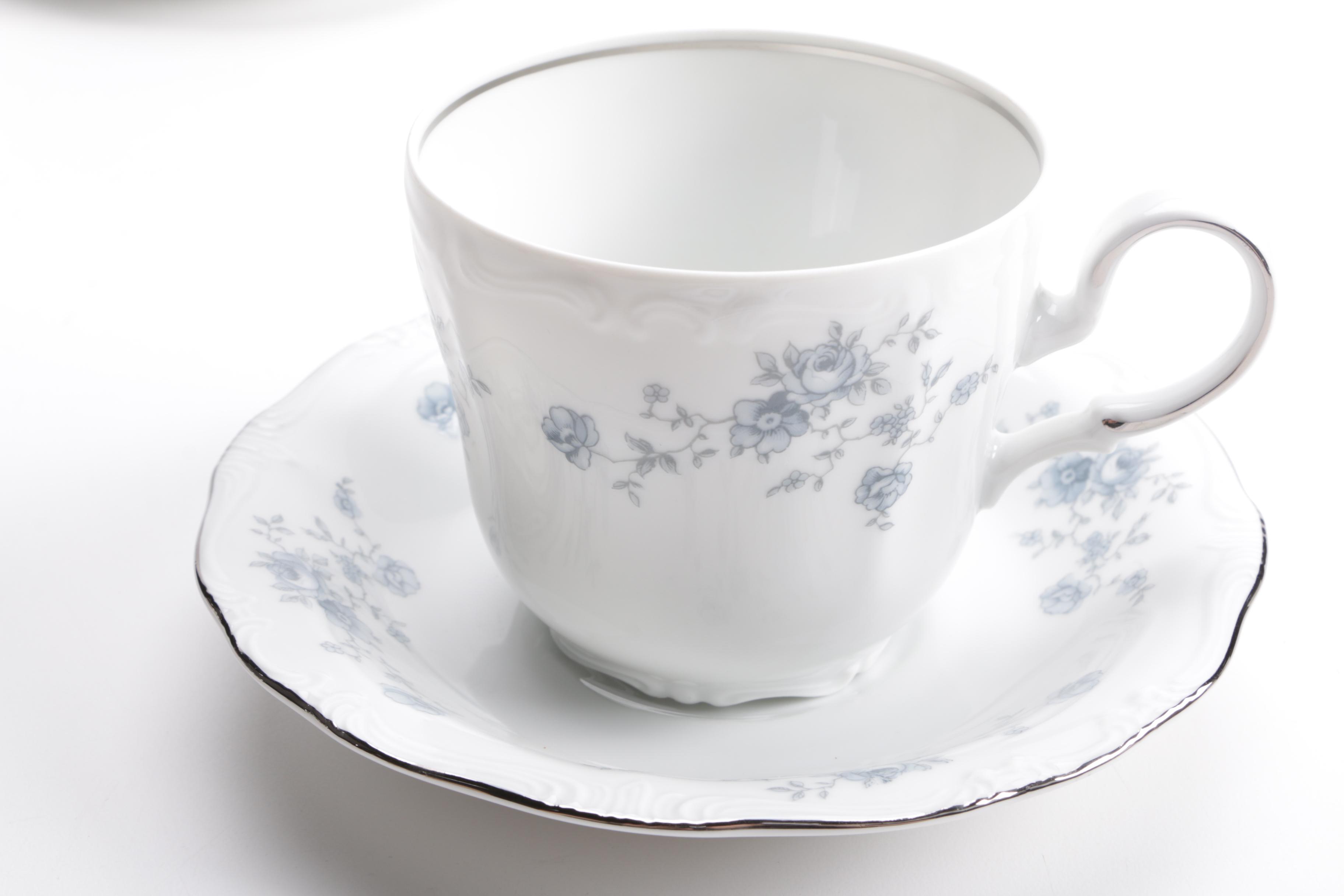 Five Place Settings of "Blue Garland" by Johann Haviland