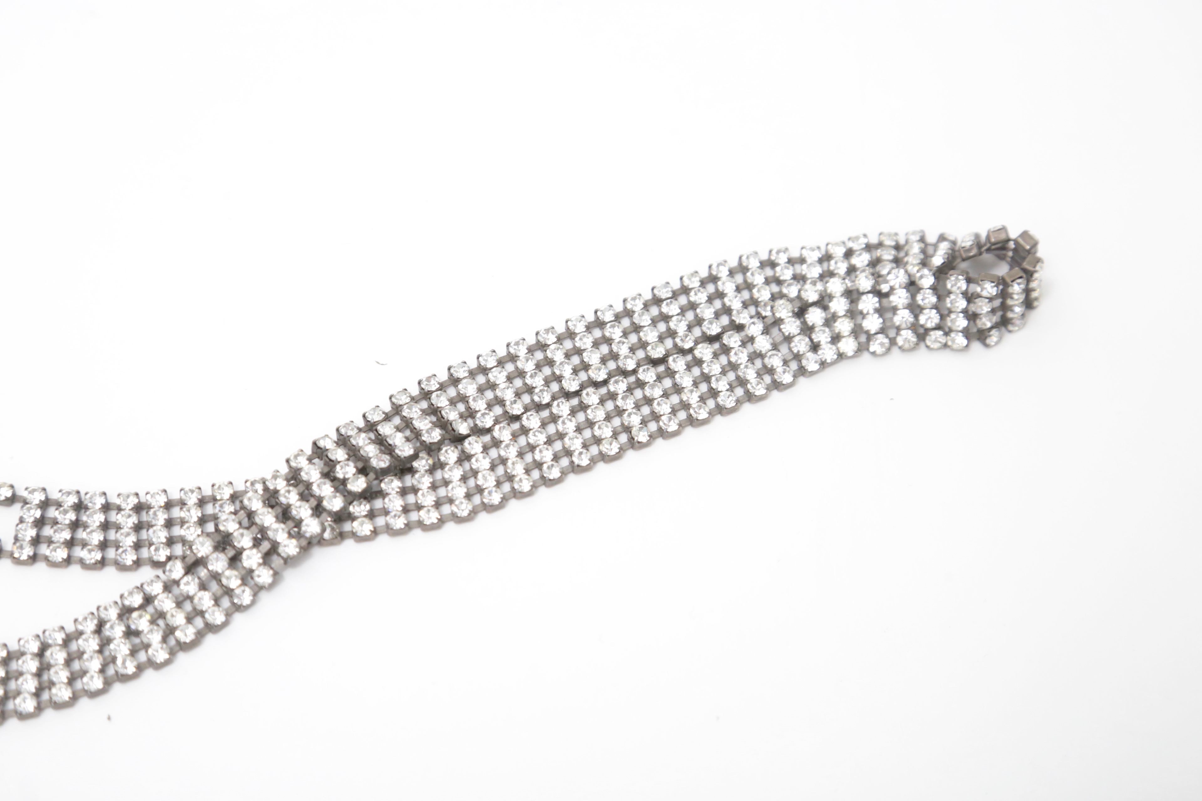 Rhinestone Belt and Bakelite Pin