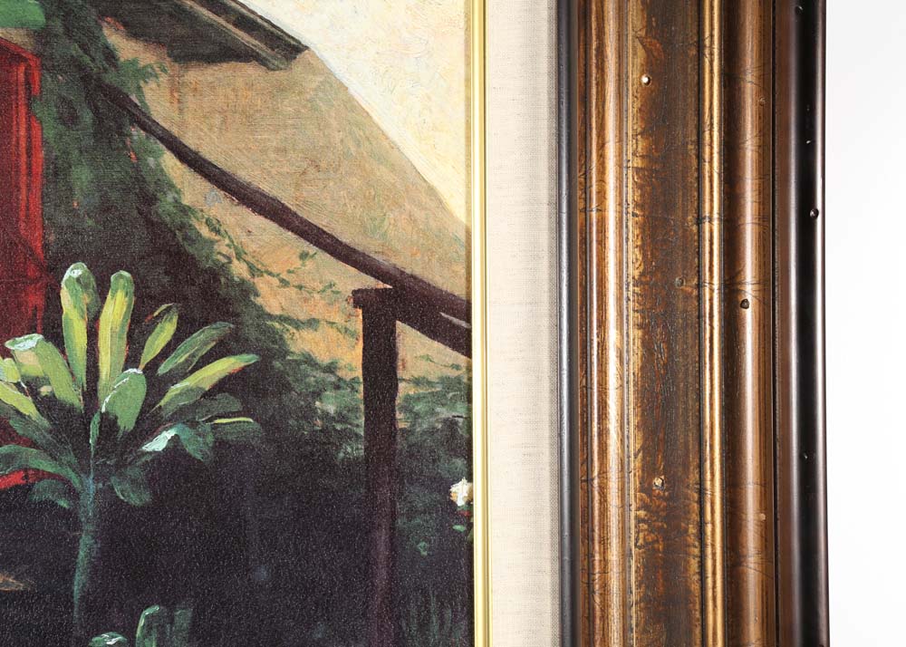 After Guillermo Collazo Offset Lithograph "Patio"