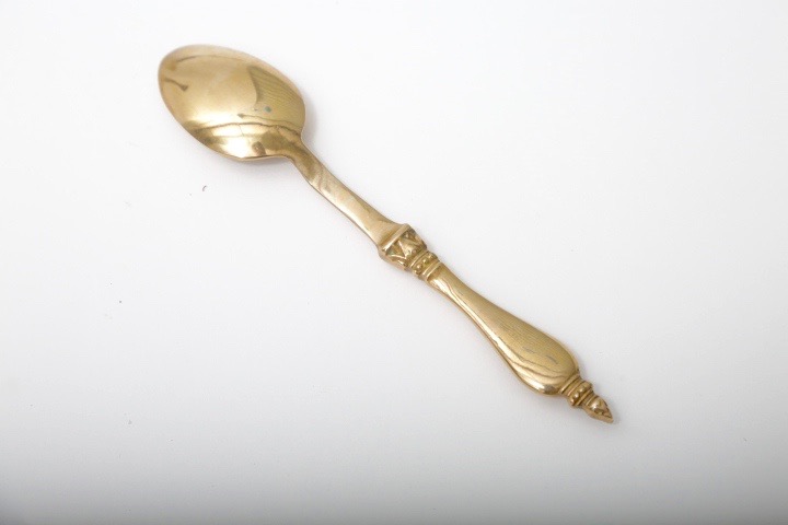 Brass Tone Elephant Embossed Flatware