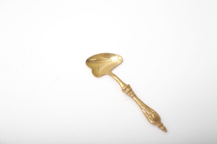 Brass Tone Elephant Embossed Flatware