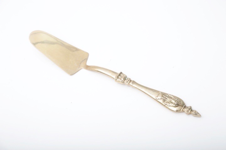 Brass Tone Elephant Embossed Flatware