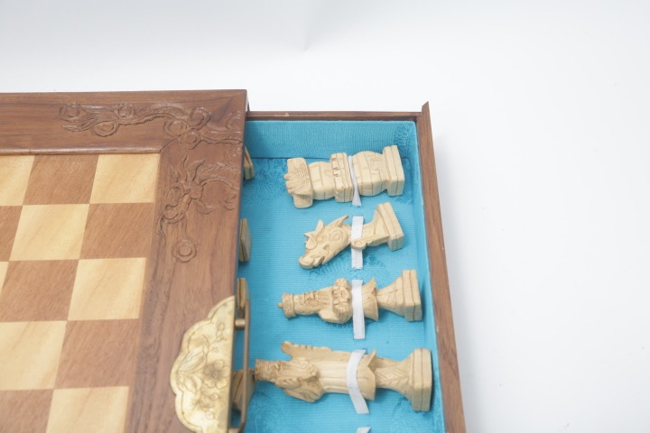 Portable Wooden Chess Set