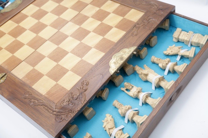 Portable Wooden Chess Set