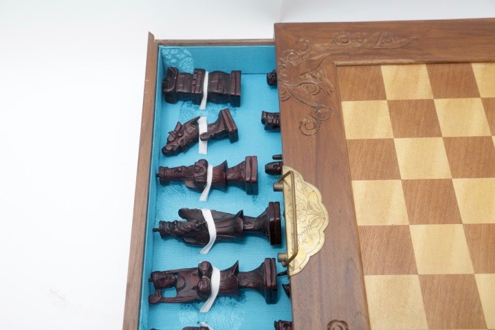 Portable Wooden Chess Set