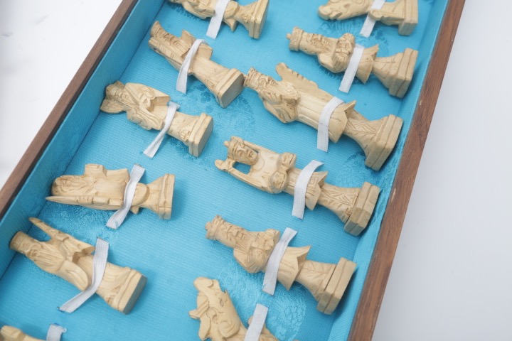 Portable Wooden Chess Set