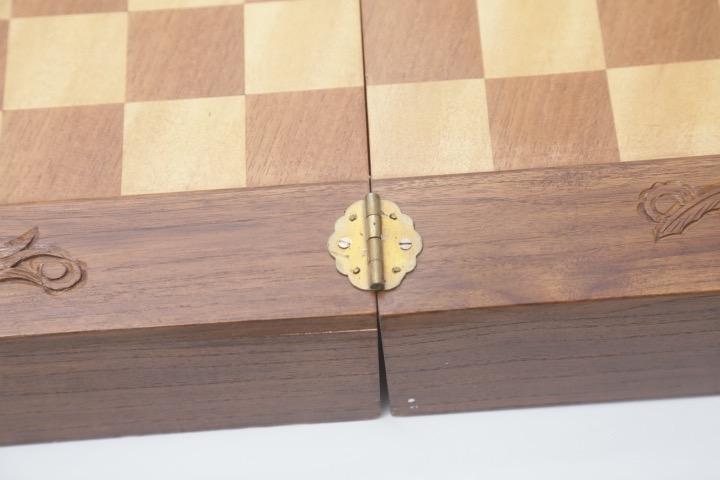 Portable Wooden Chess Set