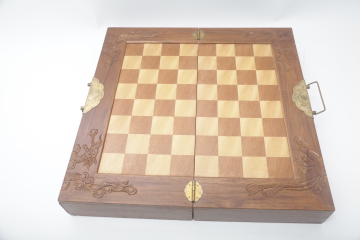Portable Wooden Chess Set