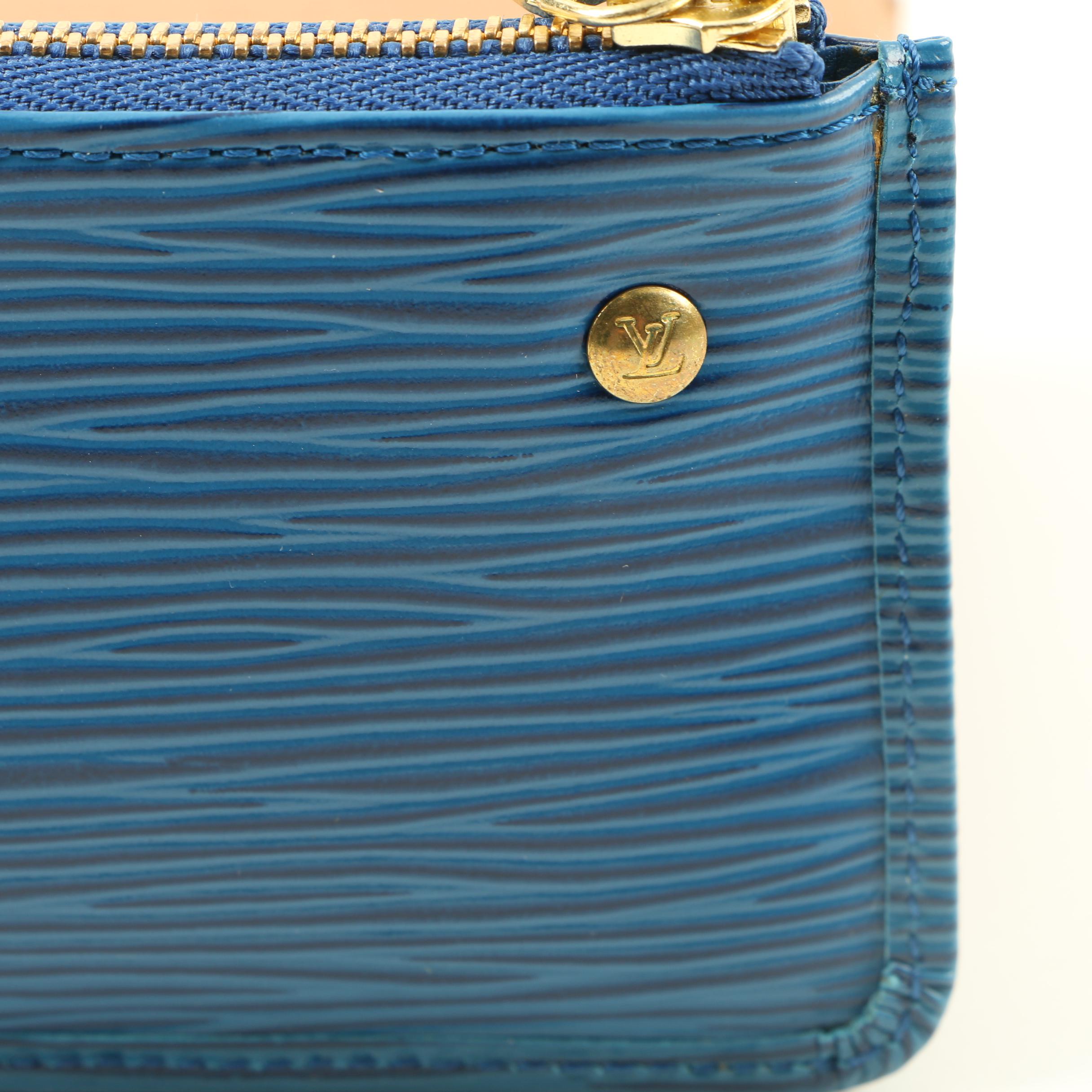 Louis Vuitton Blue Epi Leather Coin Purse