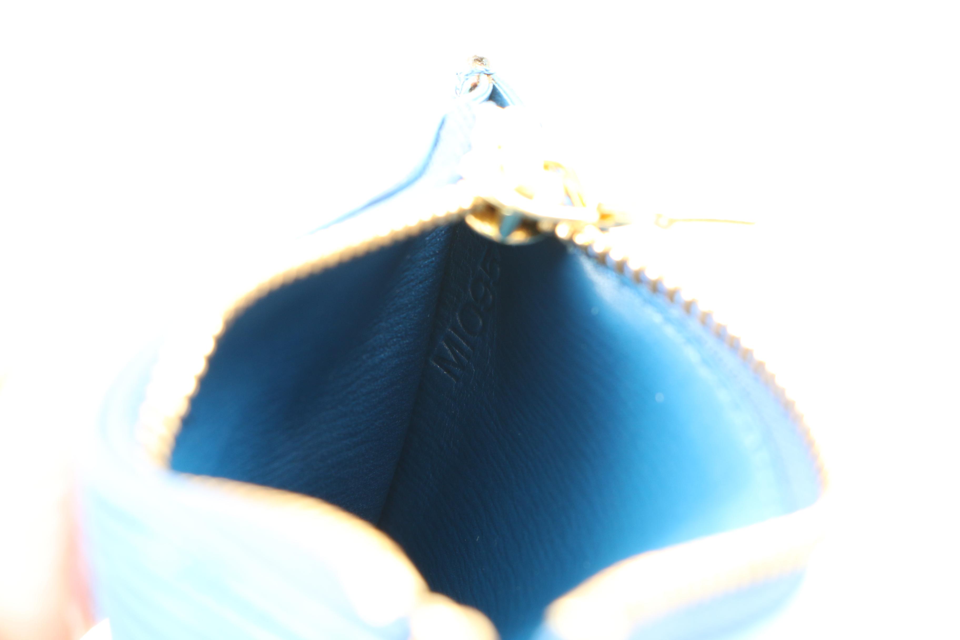 Louis Vuitton Blue Epi Leather Coin Purse