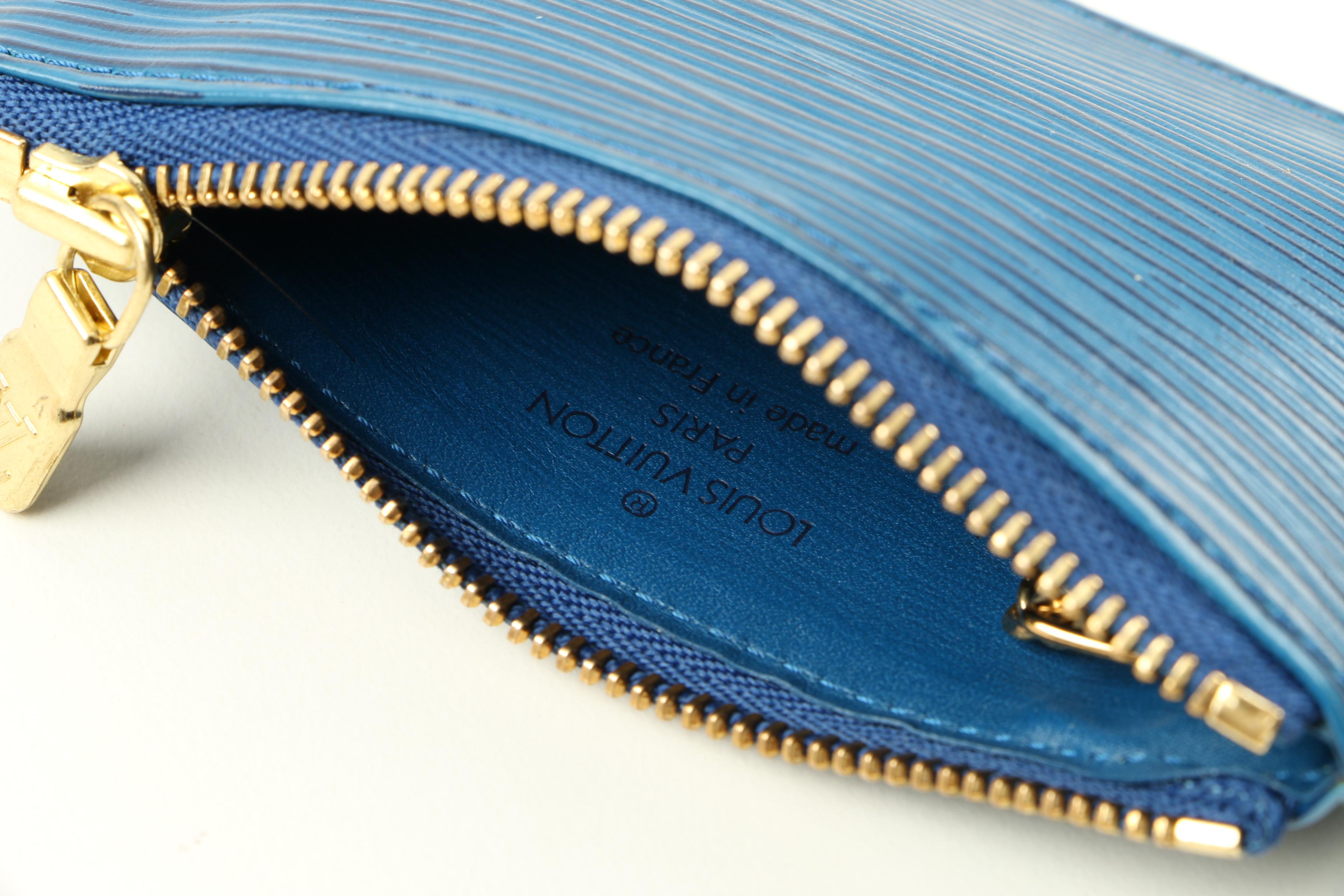 Louis Vuitton Blue Epi Leather Coin Purse
