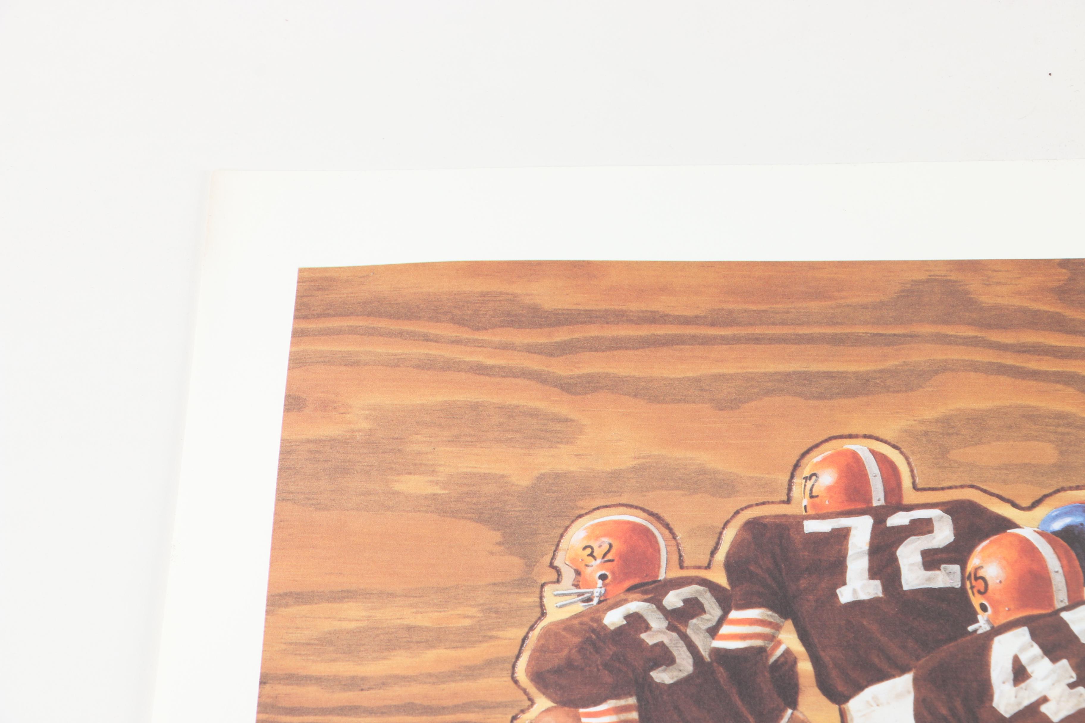 Jim Brown Autographed Gary Thomas Limited Edition Offset Lithograph "Legend Series #1"