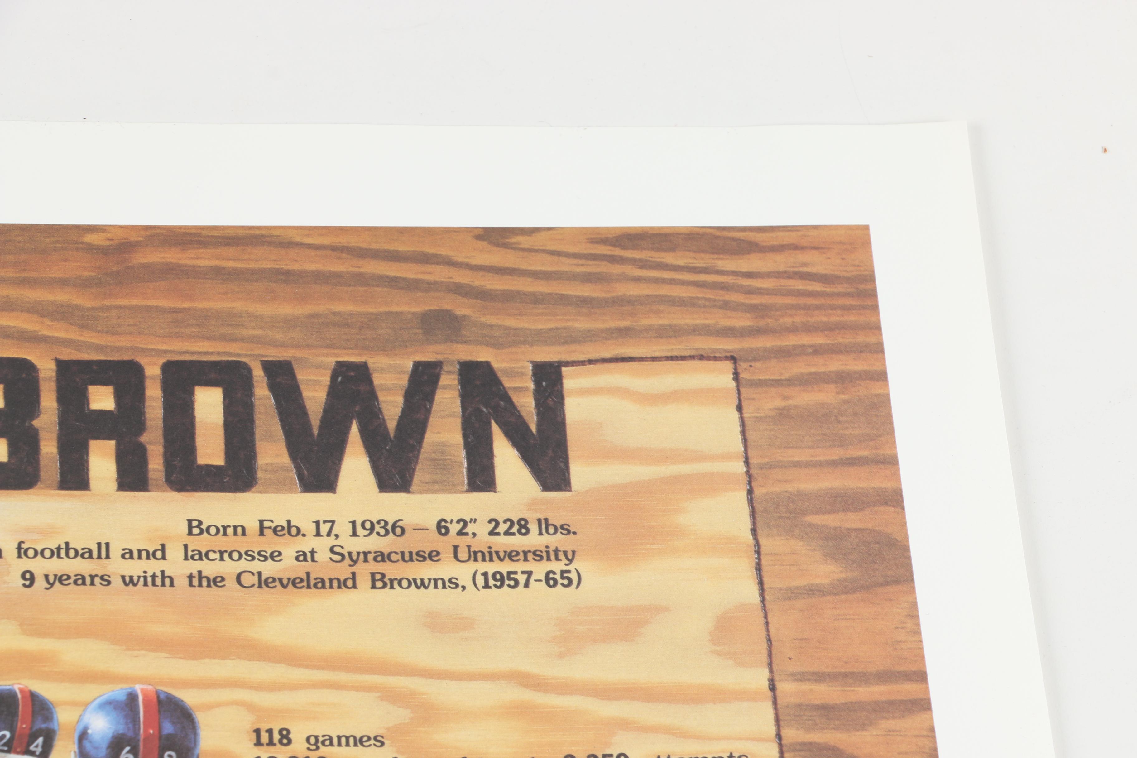 Jim Brown Autographed Gary Thomas Limited Edition Offset Lithograph "Legend Series #1"