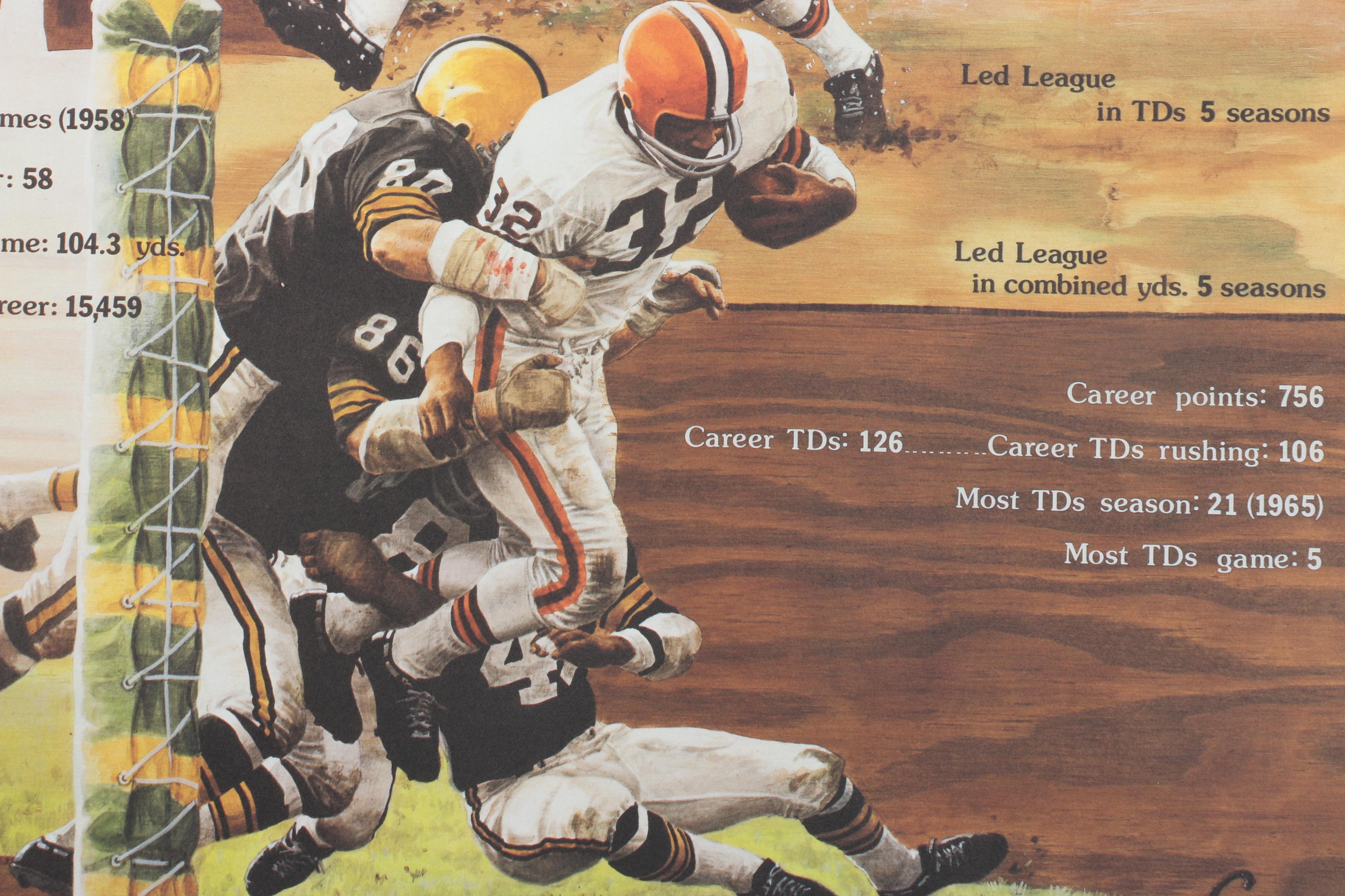 Jim Brown Autographed Gary Thomas Limited Edition Offset Lithograph "Legend Series #1"