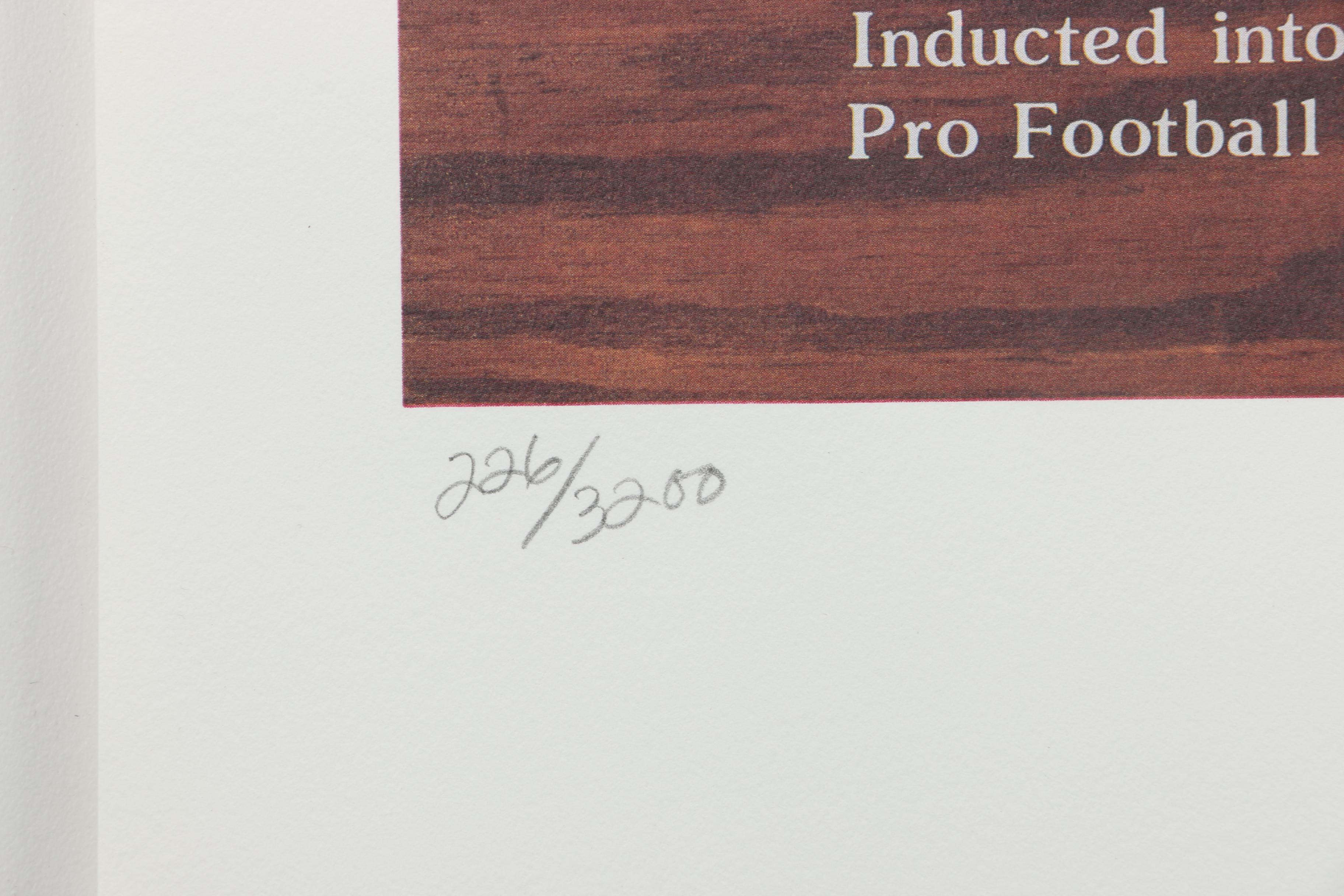 Jim Brown Autographed Gary Thomas Limited Edition Offset Lithograph "Legend Series #1"