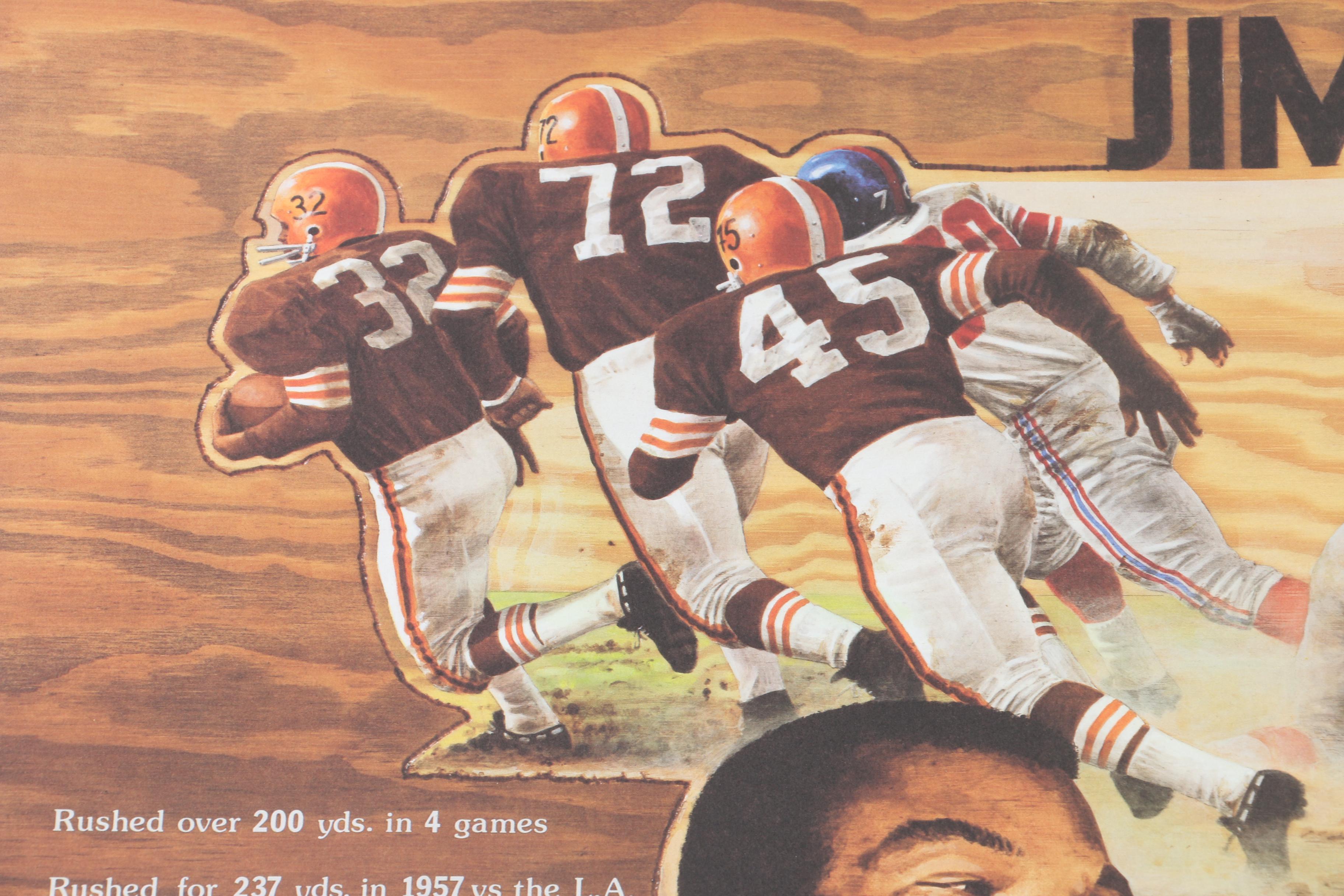 Jim Brown Autographed Gary Thomas Limited Edition Offset Lithograph "Legend Series #1"
