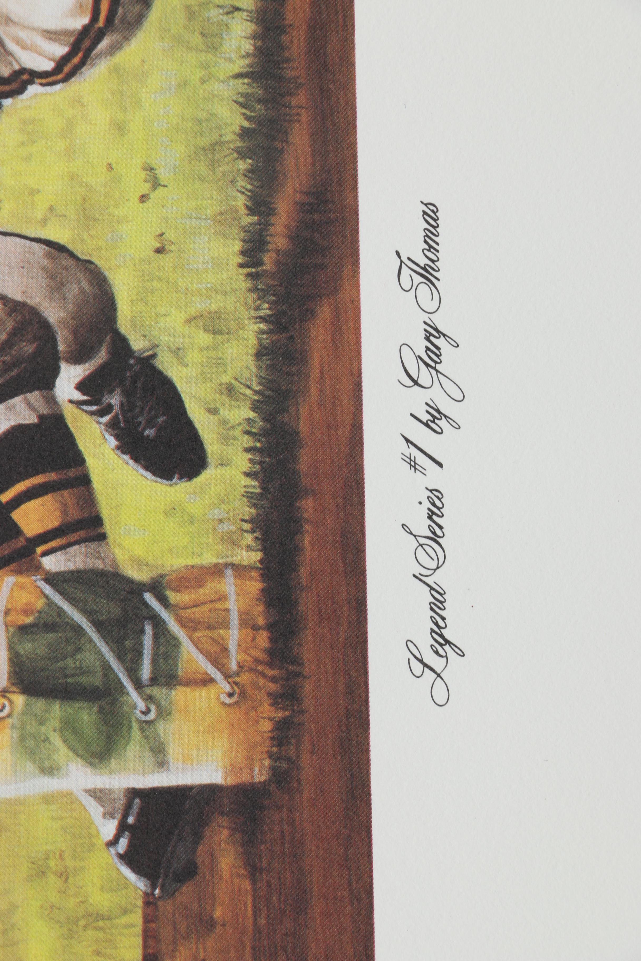 Jim Brown Autographed Gary Thomas Limited Edition Offset Lithograph "Legend Series #1"