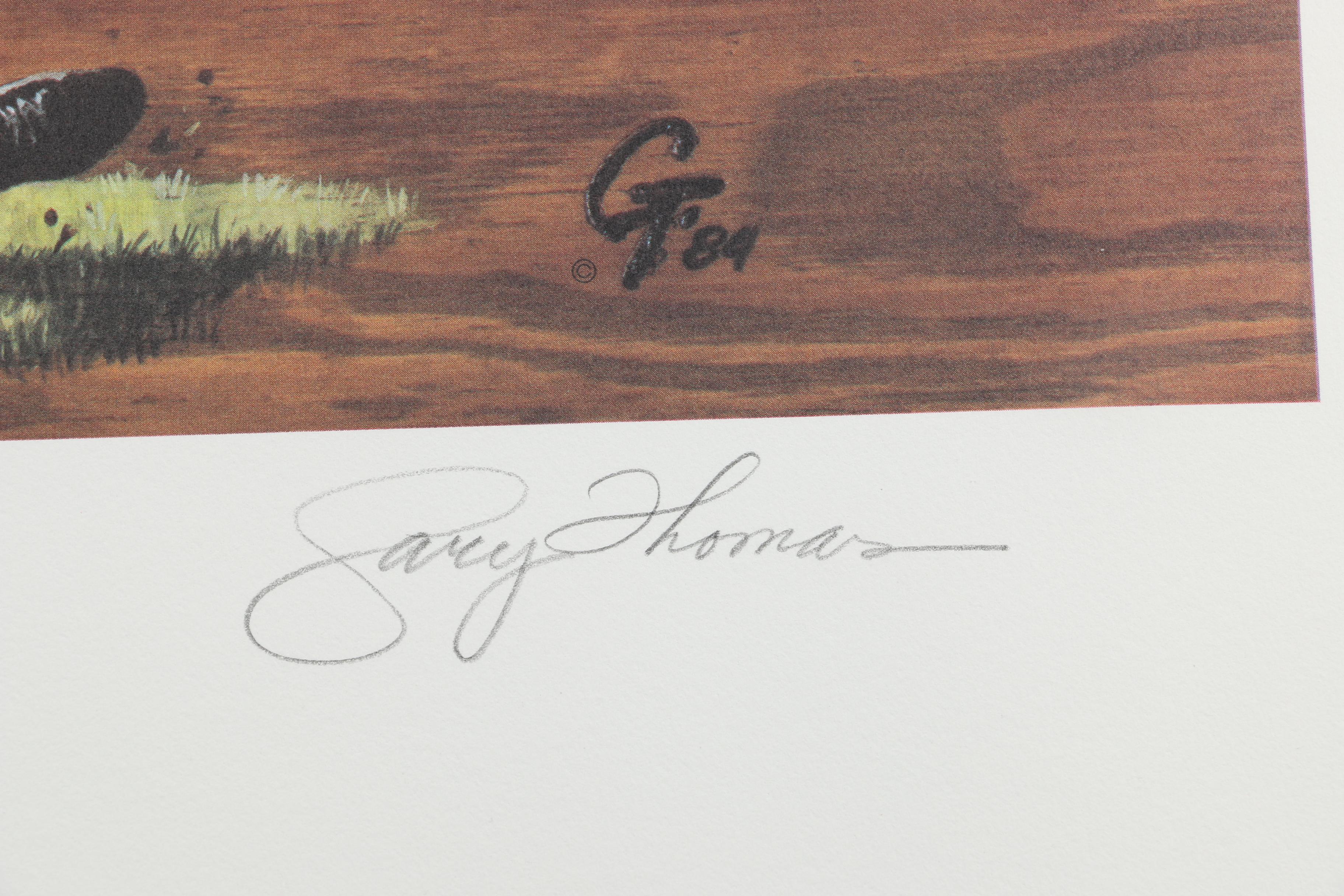 Jim Brown Autographed Gary Thomas Limited Edition Offset Lithograph "Legend Series #1"