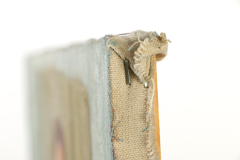 Edgar Yaeger Oil Painting on Canvas Portrait of a Seated Nude