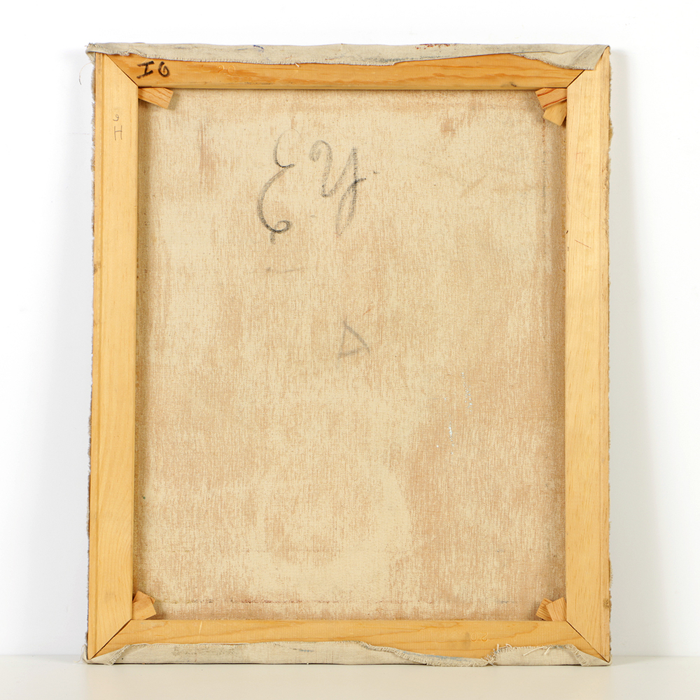 Edgar Yaeger Oil Painting on Canvas Portrait of a Seated Nude