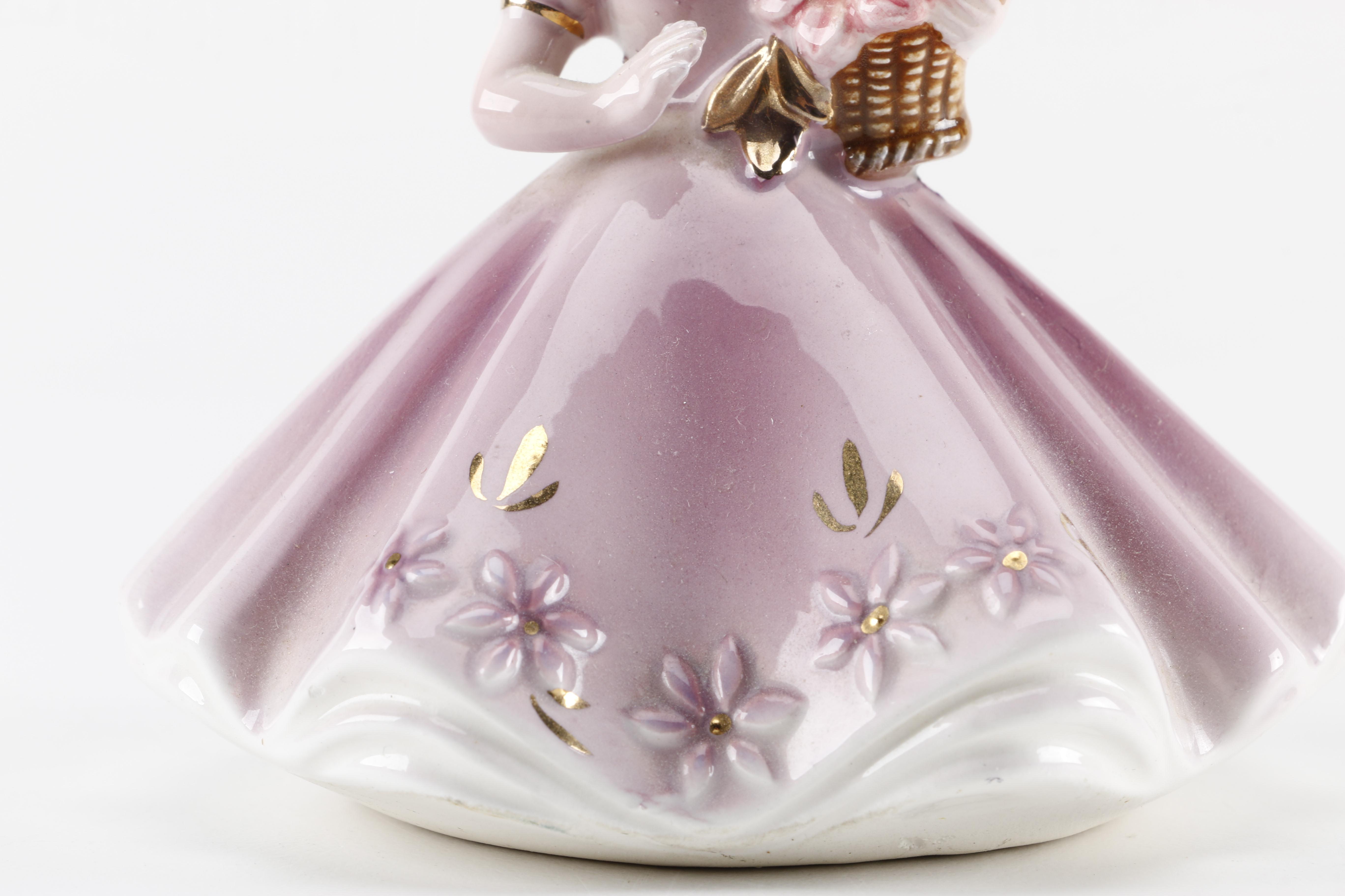 Circa 1960s Josef Originals Porcelain Birthstone Figurines