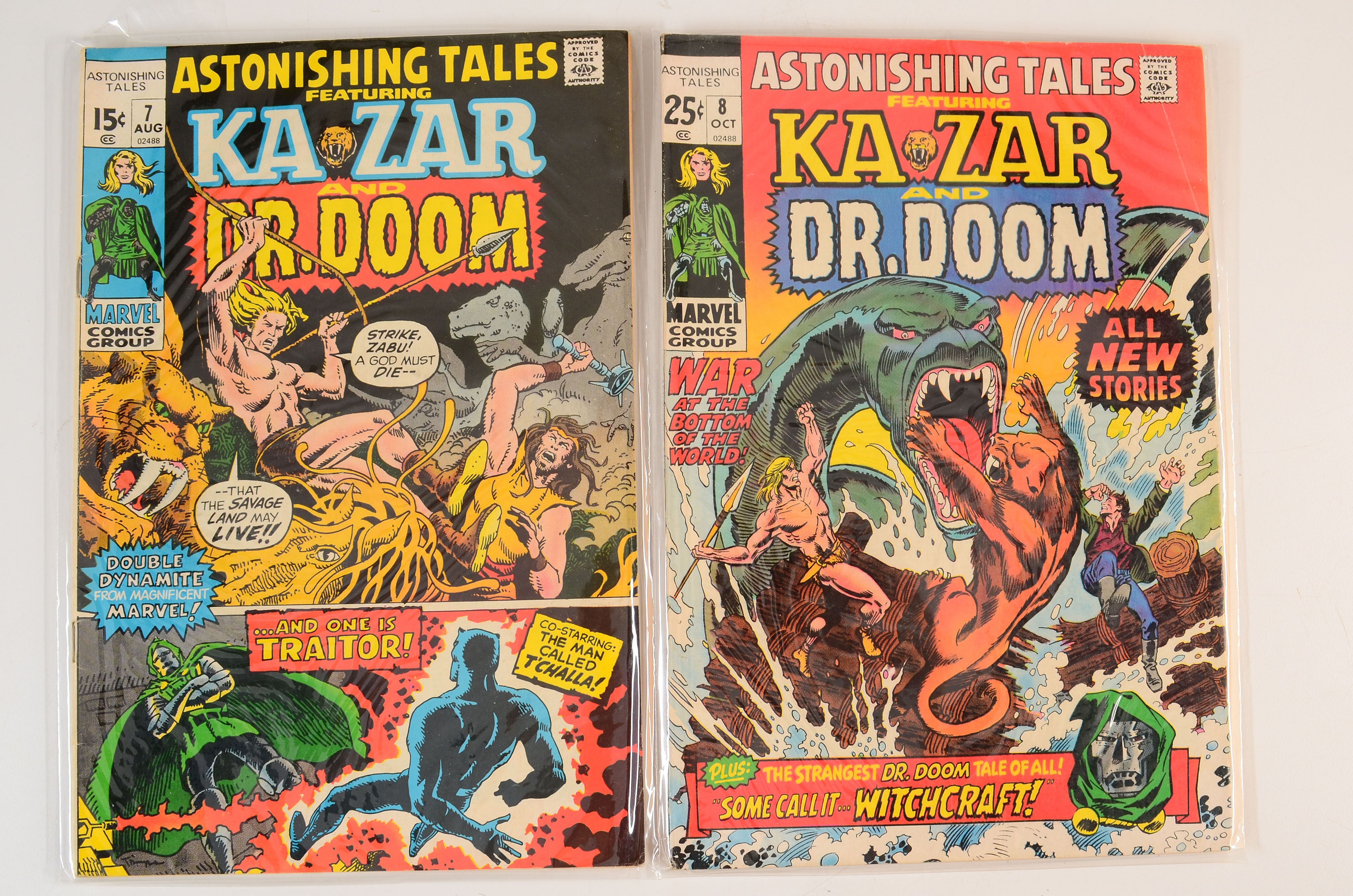 Near Sequential Set of Bronze Age “Astonishing Tales” Comics