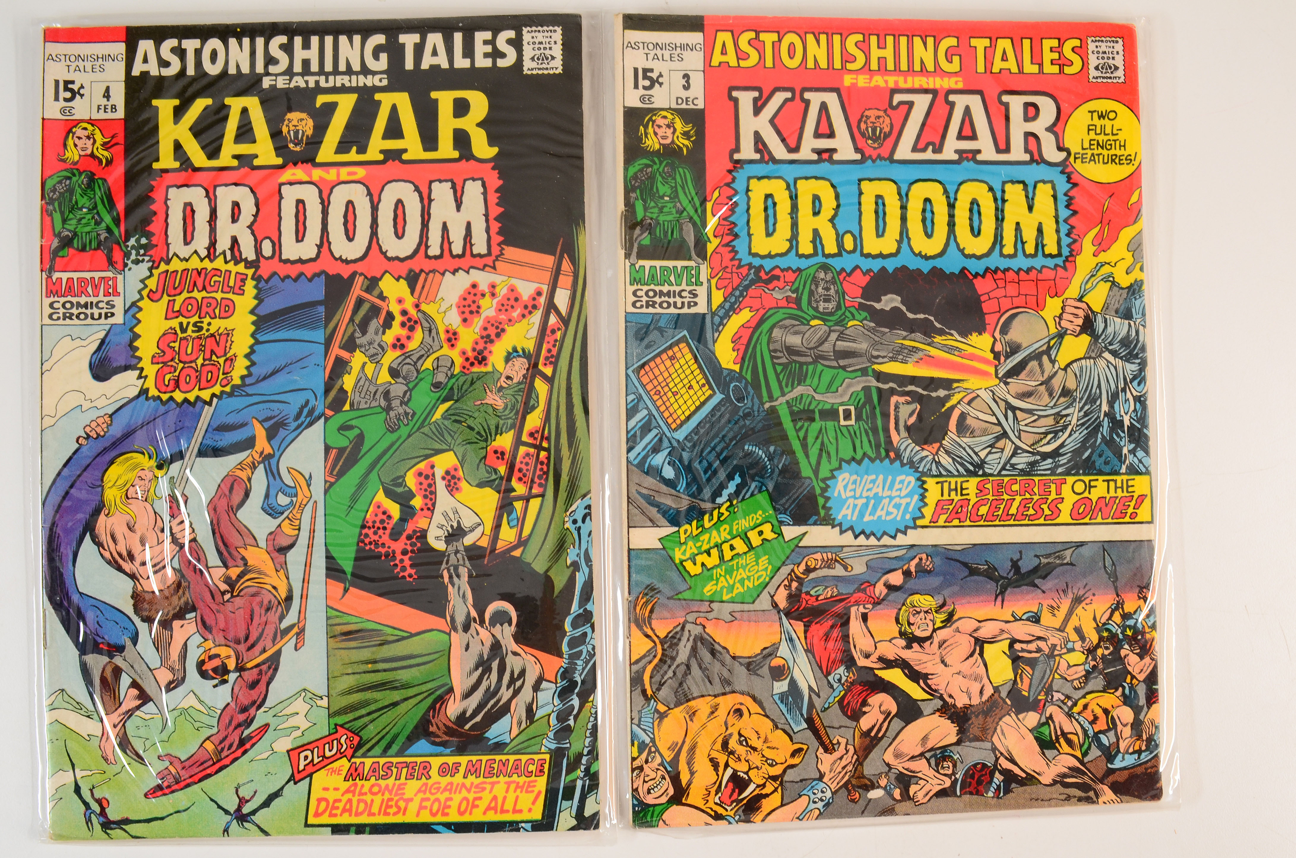 Near Sequential Set of Bronze Age “Astonishing Tales” Comics