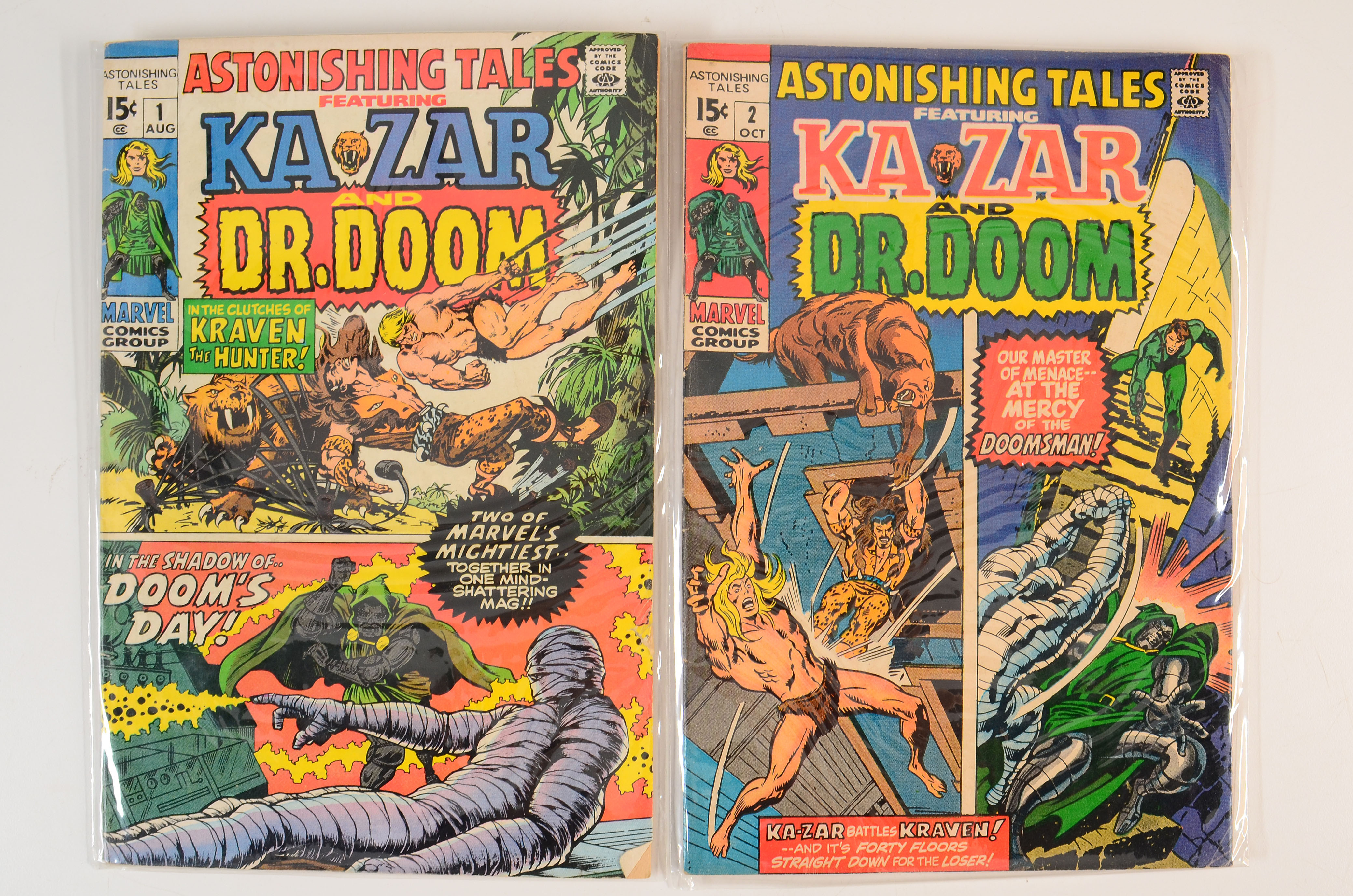 Near Sequential Set of Bronze Age “Astonishing Tales” Comics